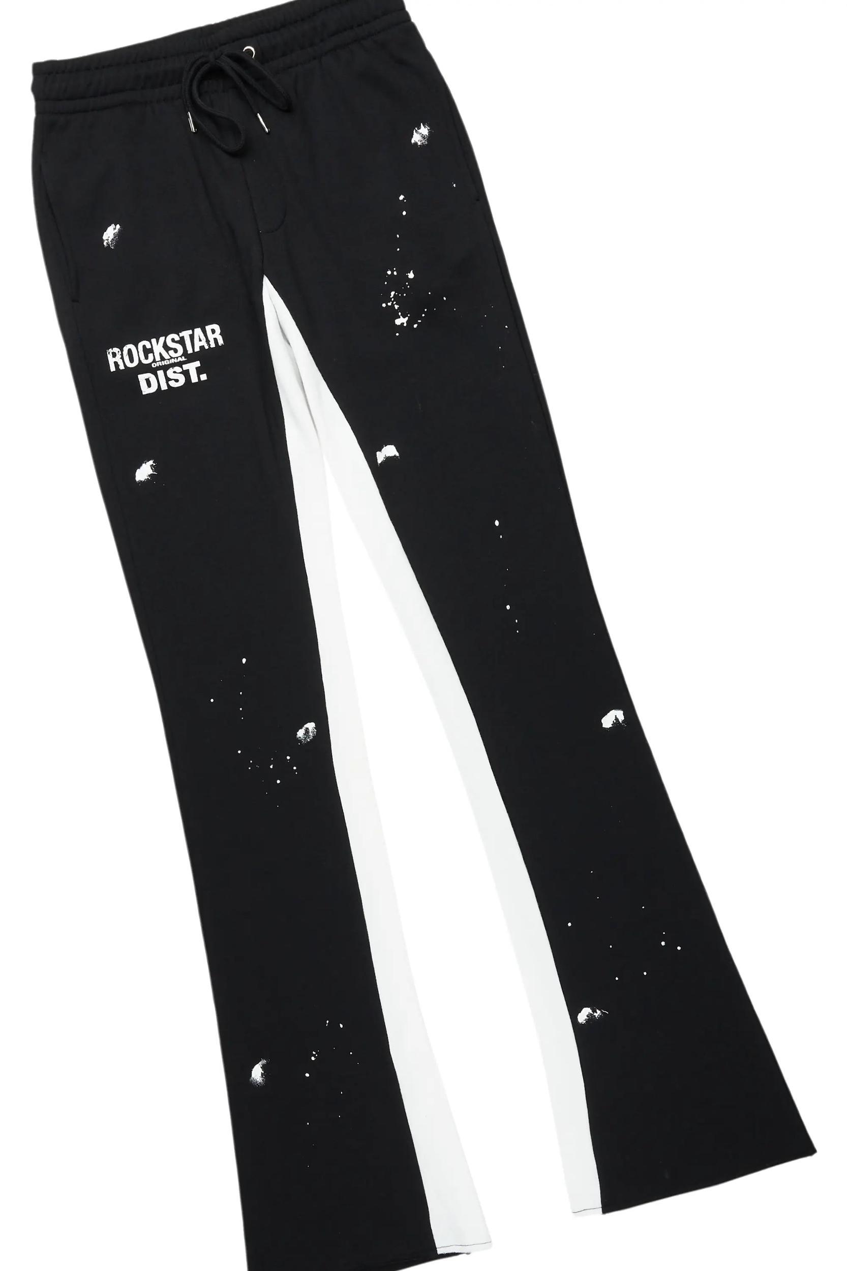 Raffer Black Long Sleeve T-Shirt/Baggy Pant Set Male Product Image