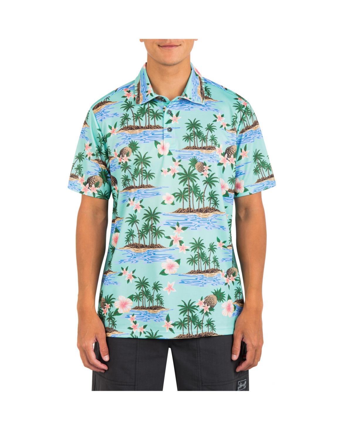 Hurley Mens H2O-Dri Ace Fiesta Mesh Short Sleeve Polo Shirt Product Image