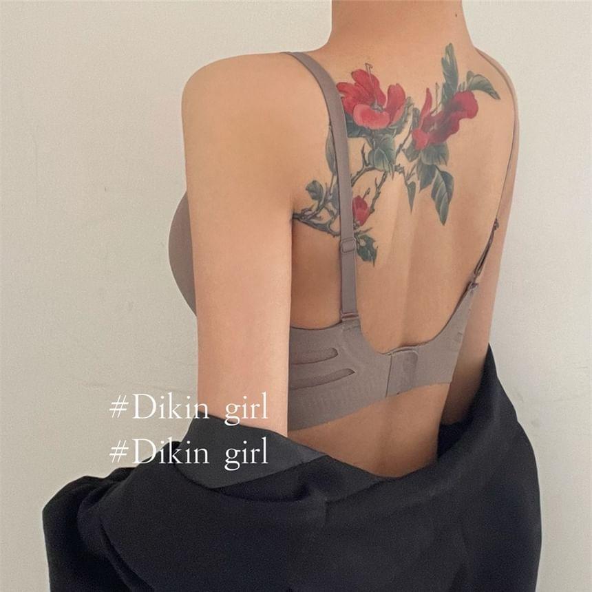 V-Neck Plain Bralette Product Image