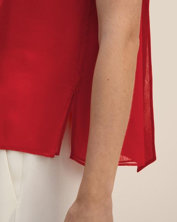 Silk Georgette Halter Neck Top Product Image