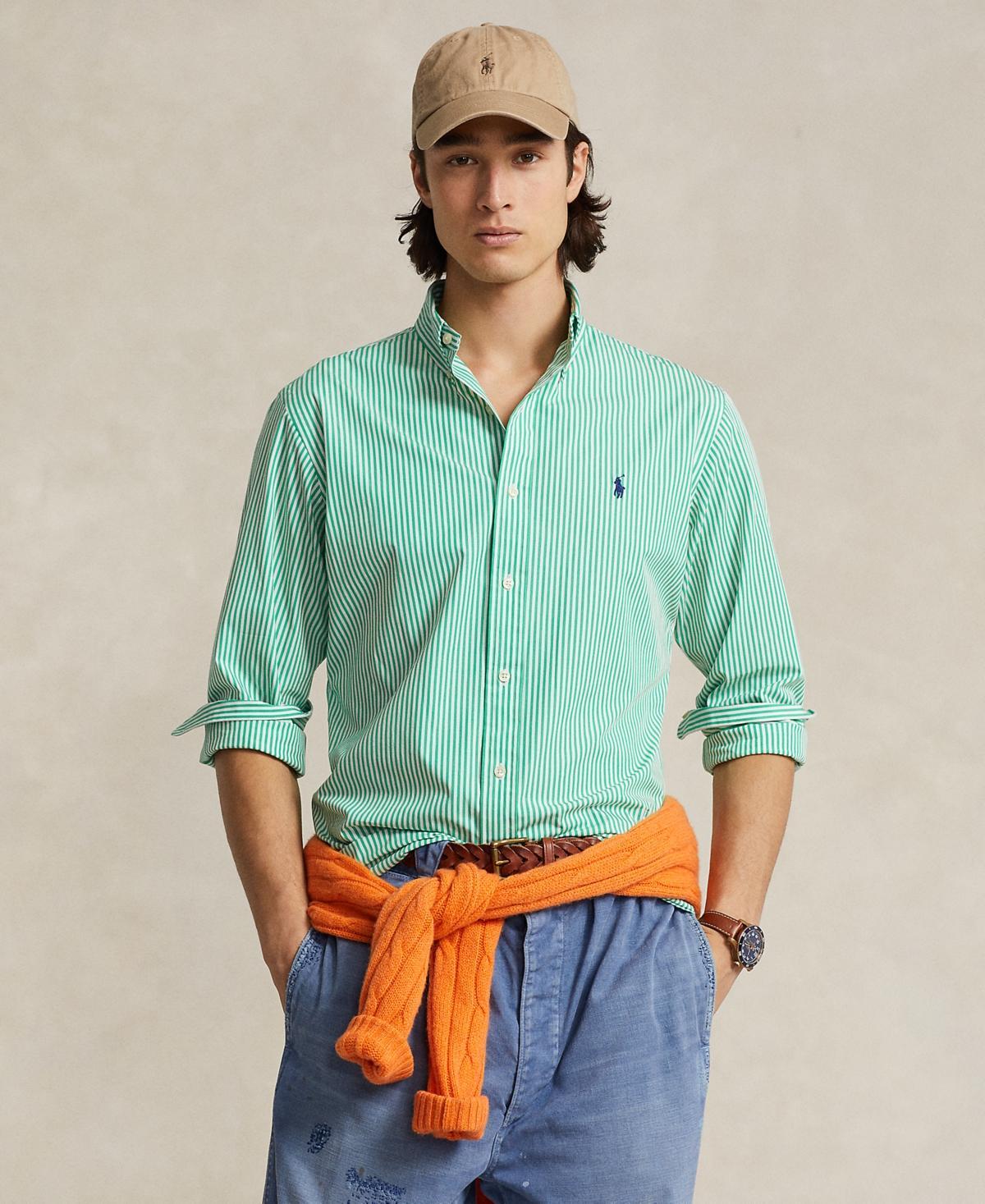 Polo Ralph Lauren Cotton Stretch Poplin Classic Fit Button Down Shirt Product Image