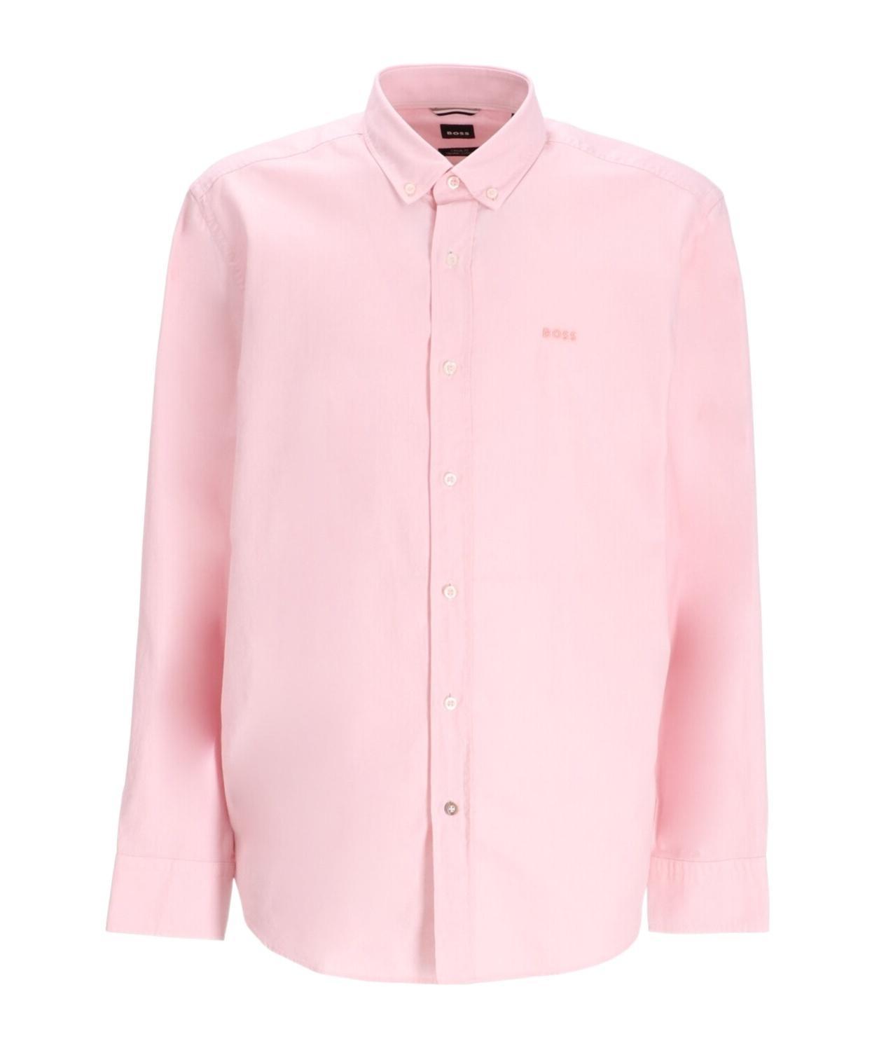 HUGO BOSS Long-sleeved Shirt In Pink Product Image