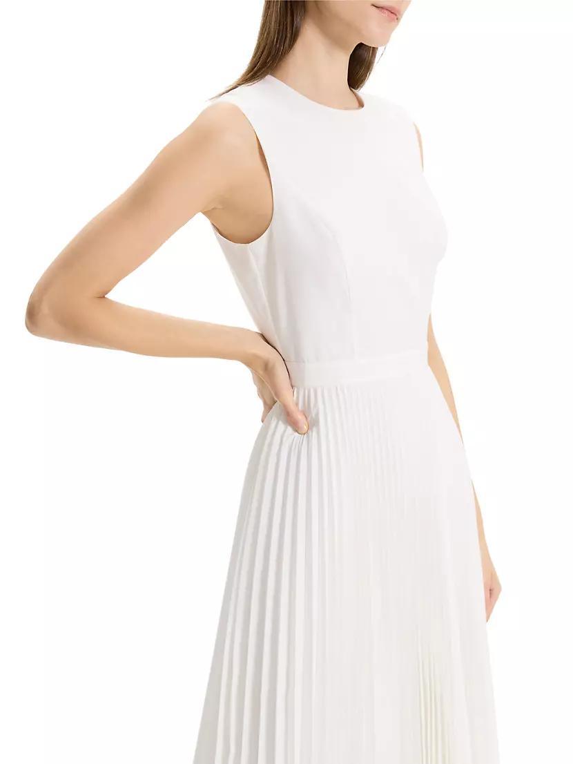 Pleated Sleeveless Midi-Dress Product Image