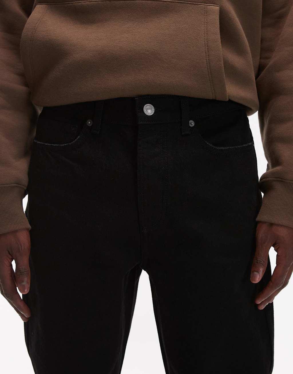 Topman tapered jeans in black Product Image
