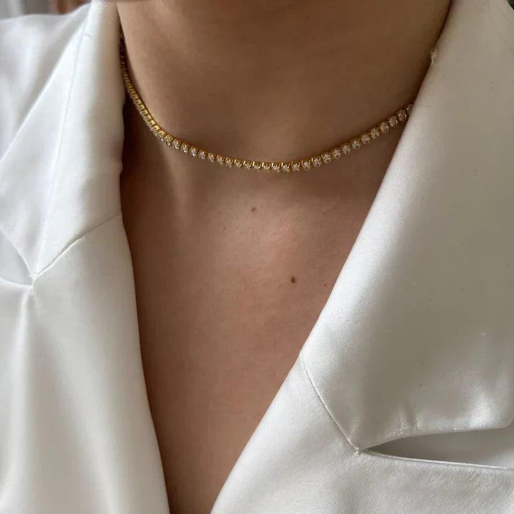 By Nouck | Oval Rhinestone Choker Product Image
