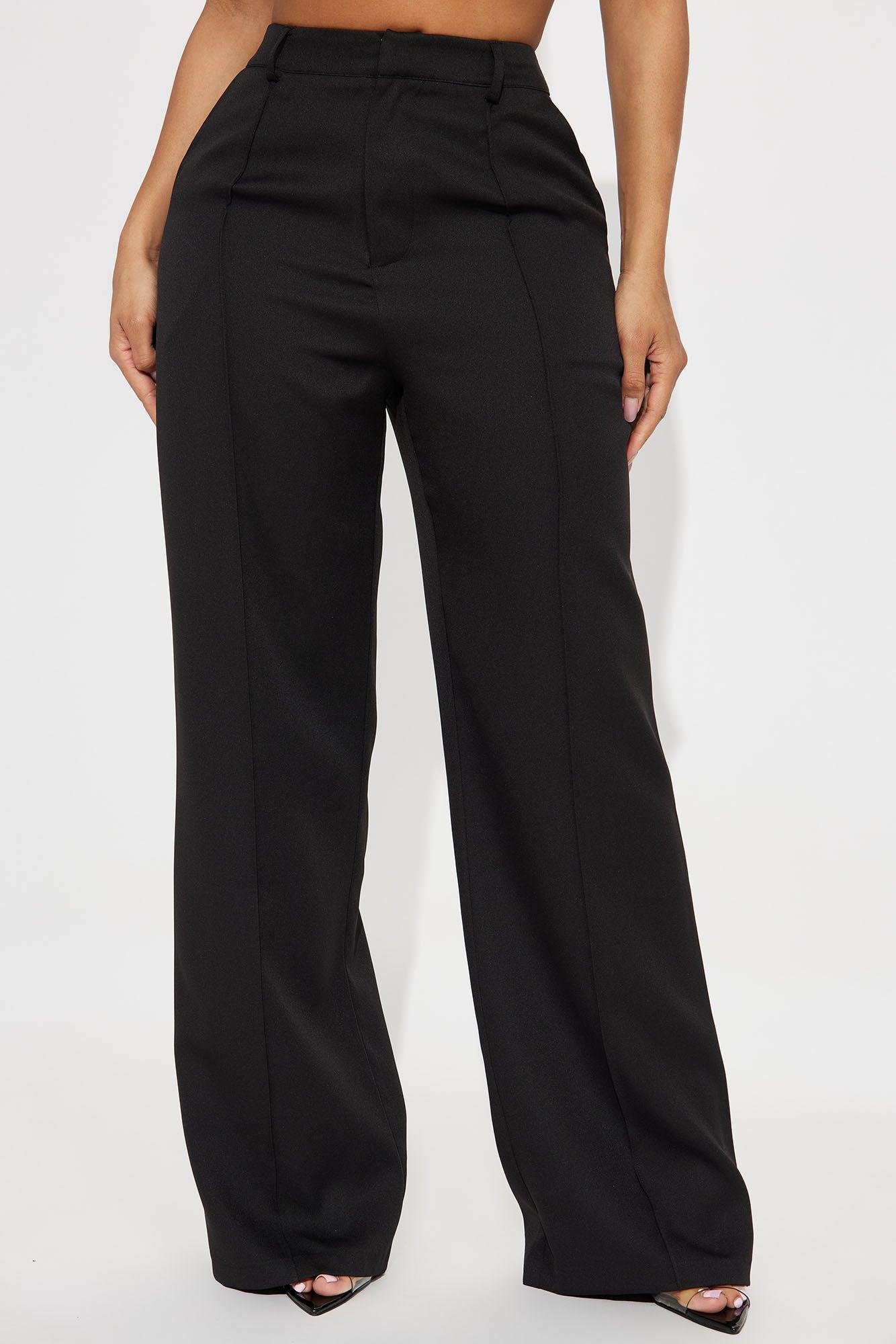 Office Behavior Wide Leg Trouser - Black Product Image