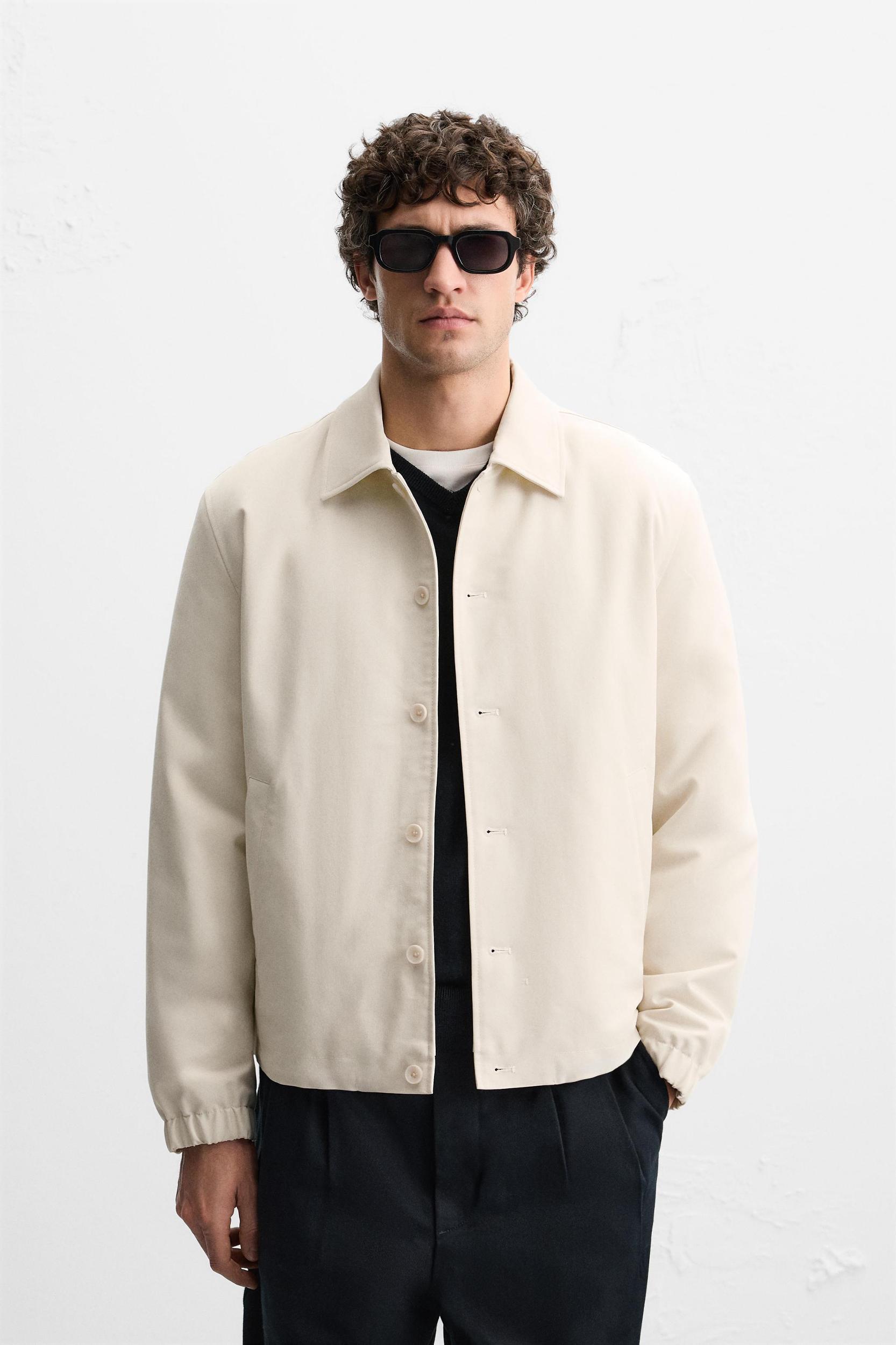 TEXTURED WEAVE OVERSHIRT Product Image