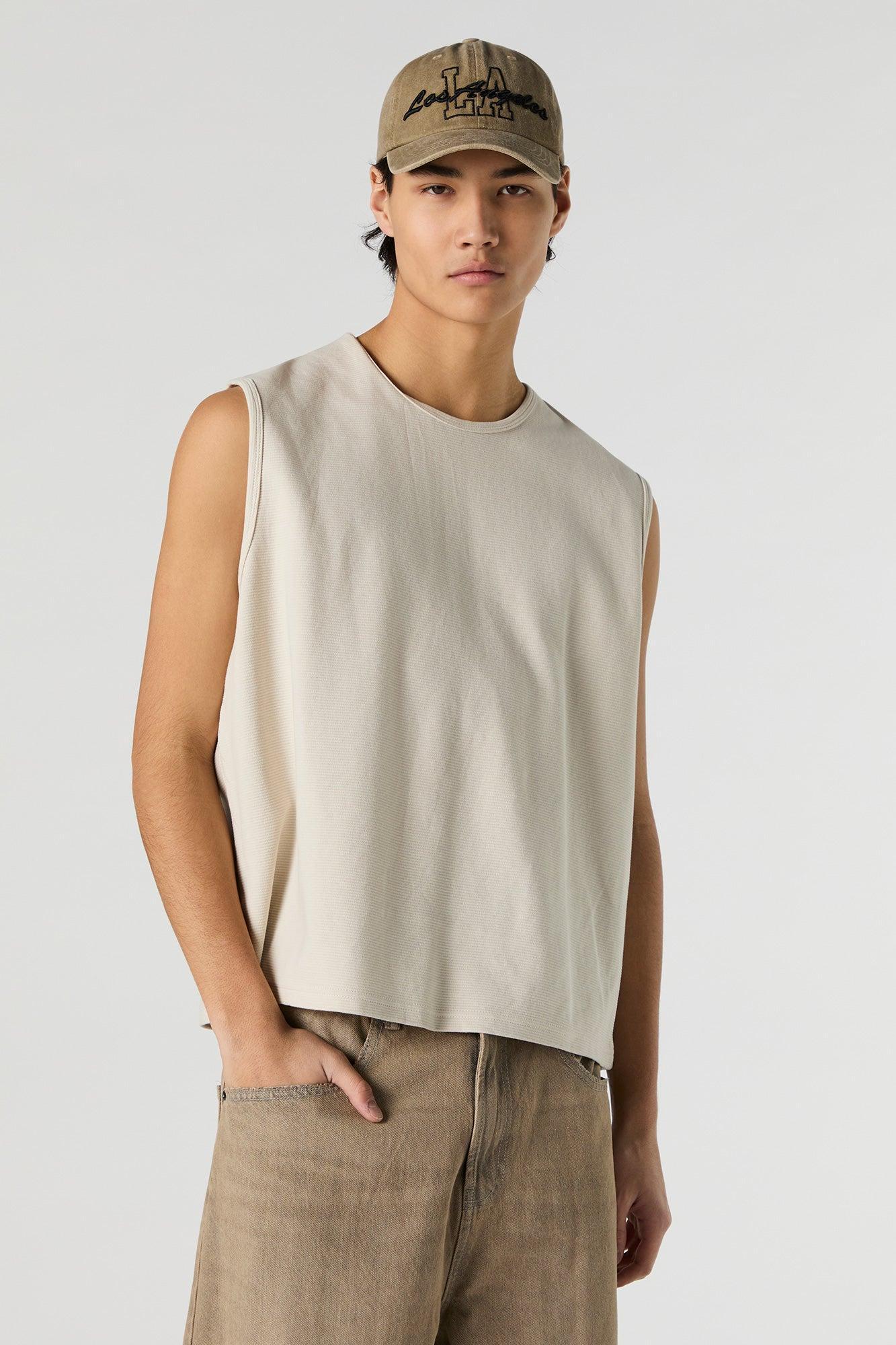 Solid Boxy Tank Male Product Image