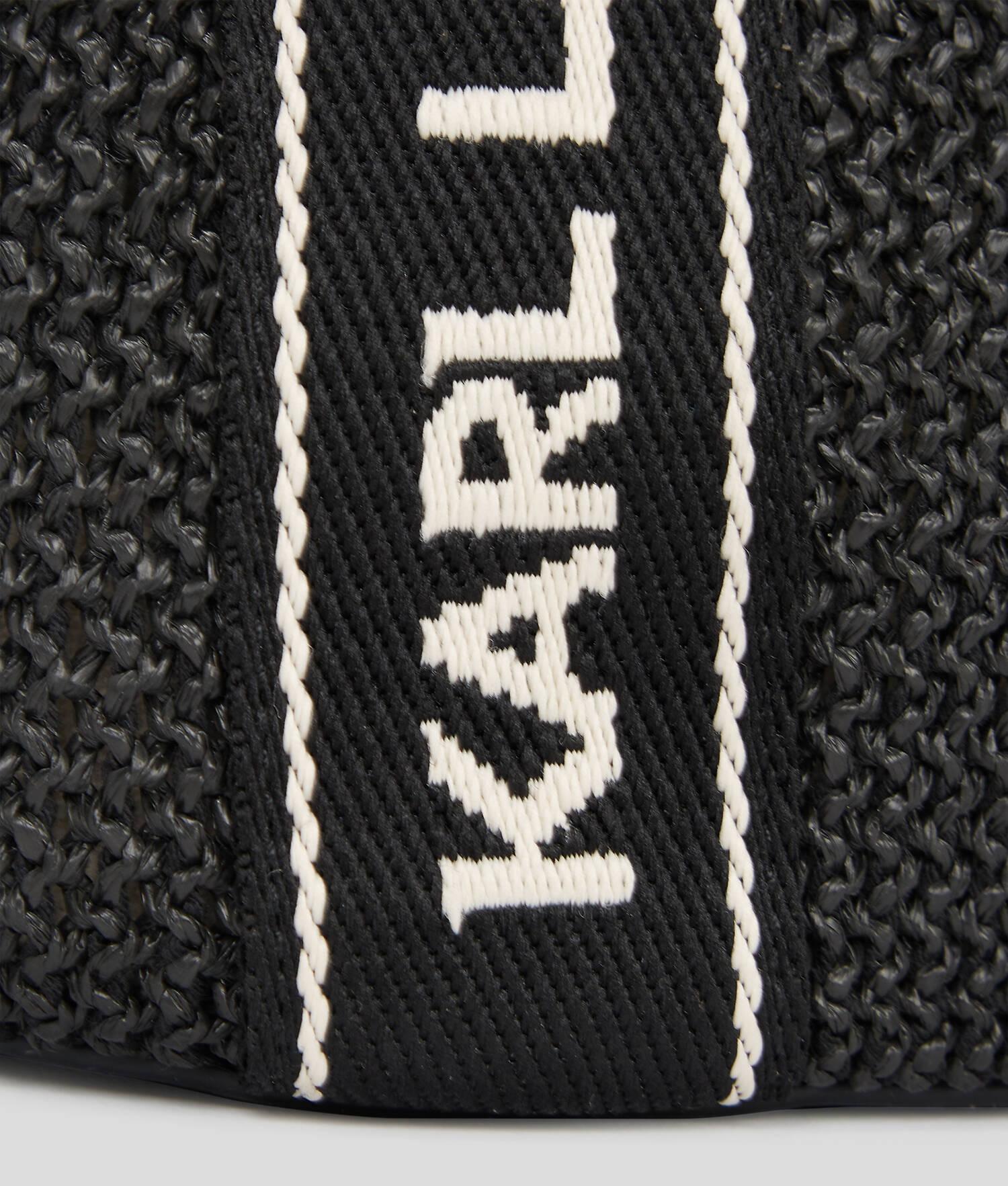 KARL LOGO RAFFIA BEACH TOTE BAG Product Image