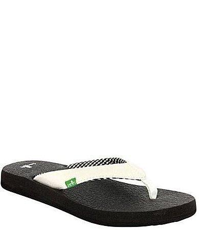 Sanuk Yoga Sandy White) Women's Shoes Product Image