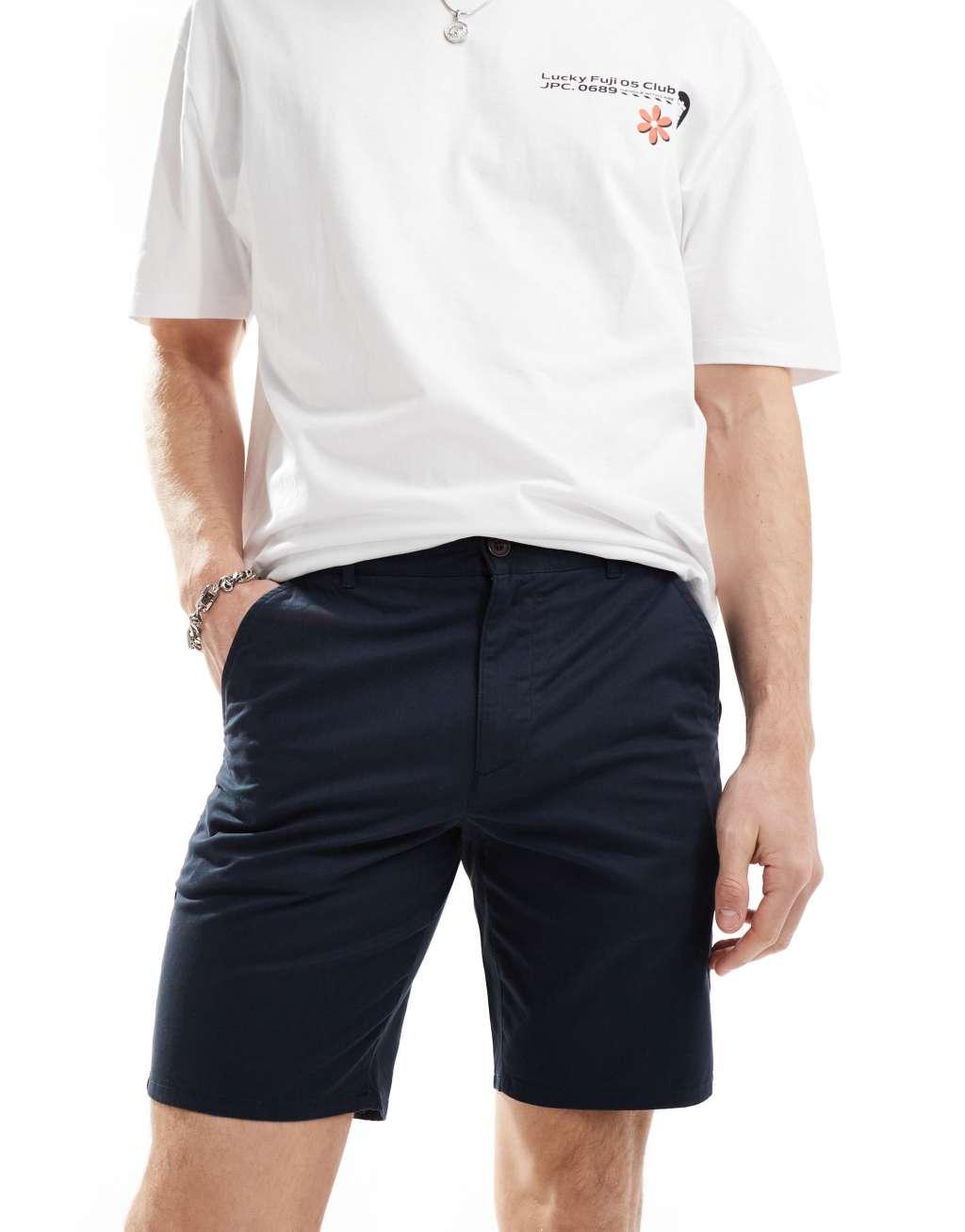 Farah Hawk chino short in navy Product Image