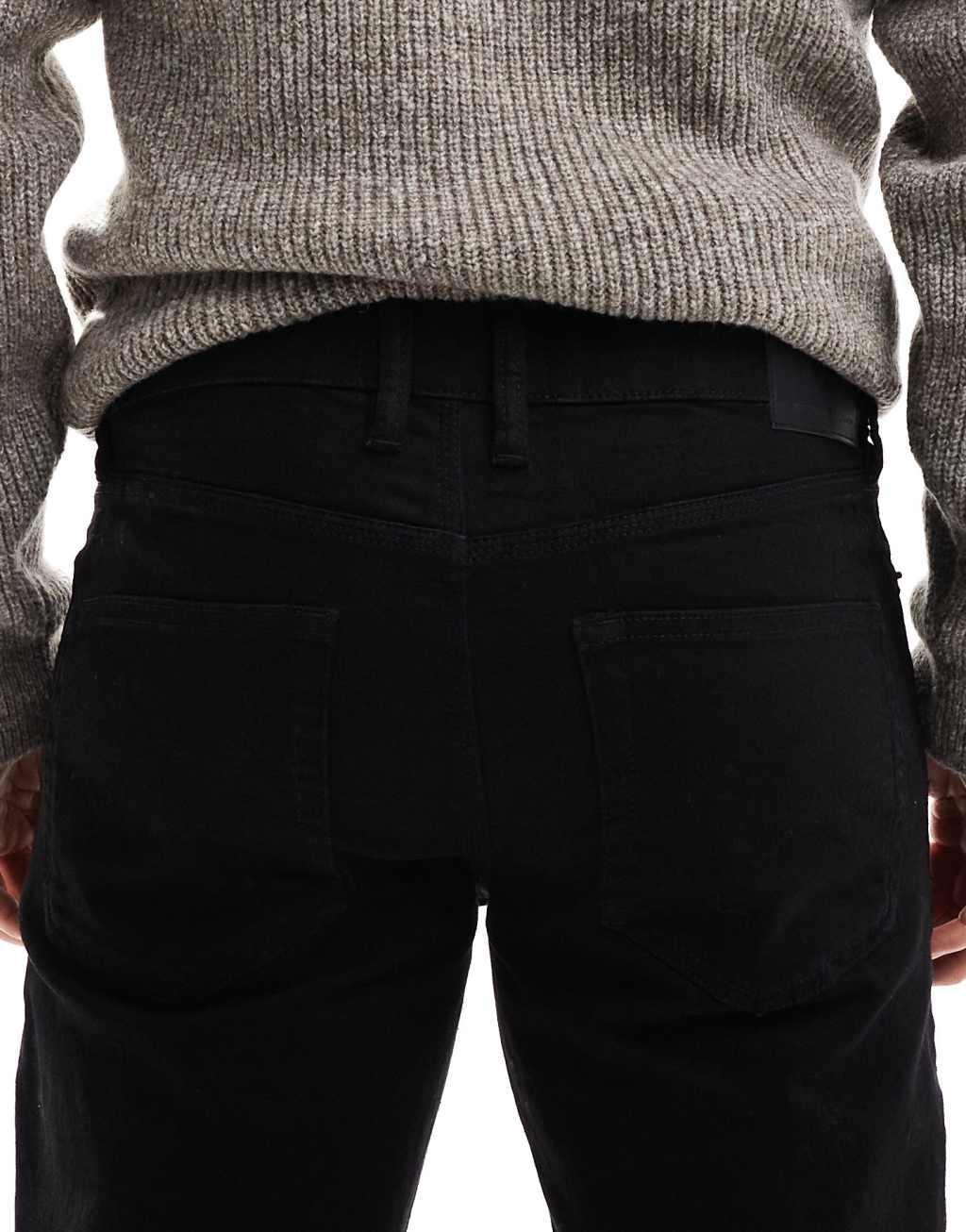 French Connection regular fit jeans in black Product Image
