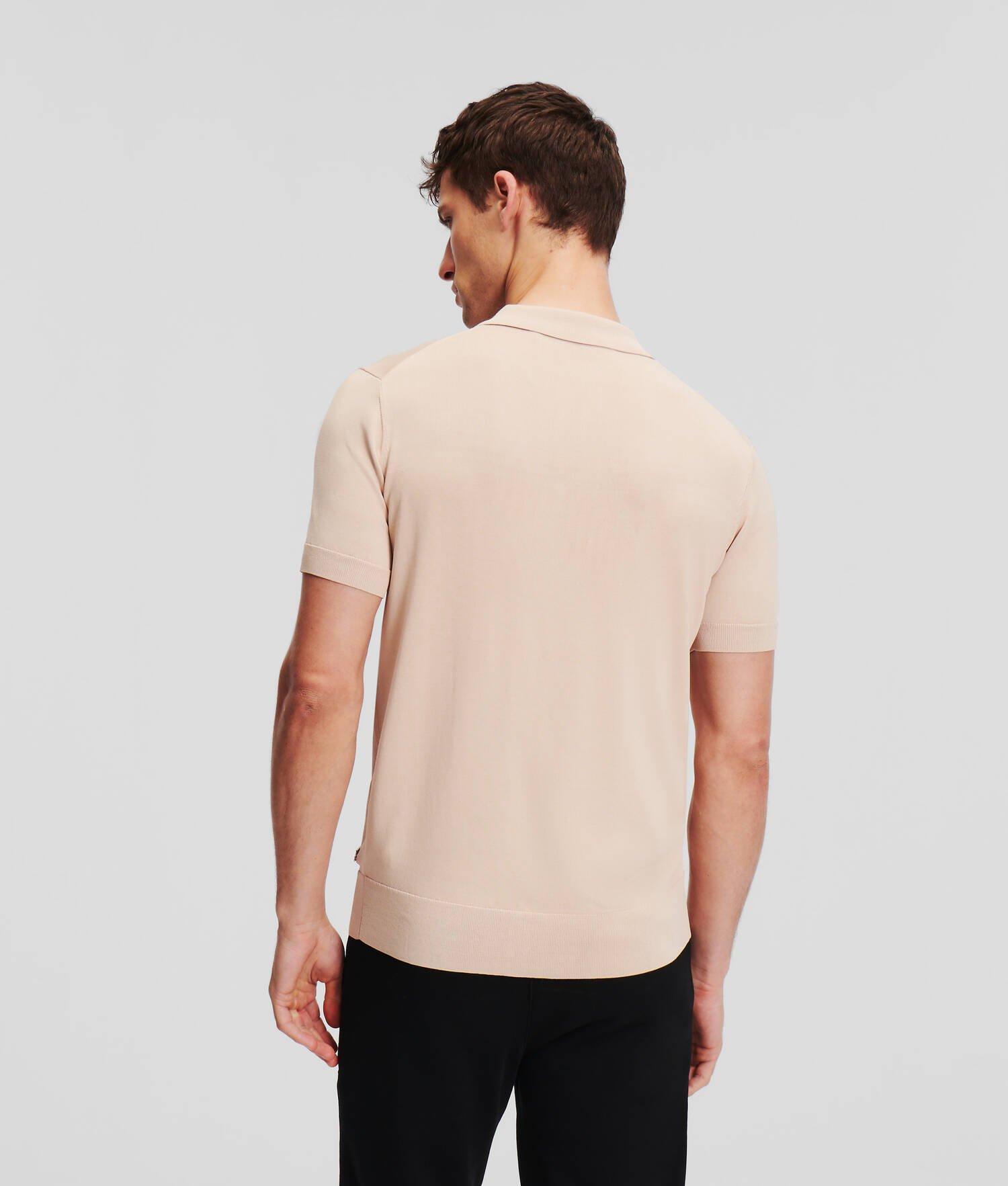 KNIT POLO 1/2 SLEEVE Product Image