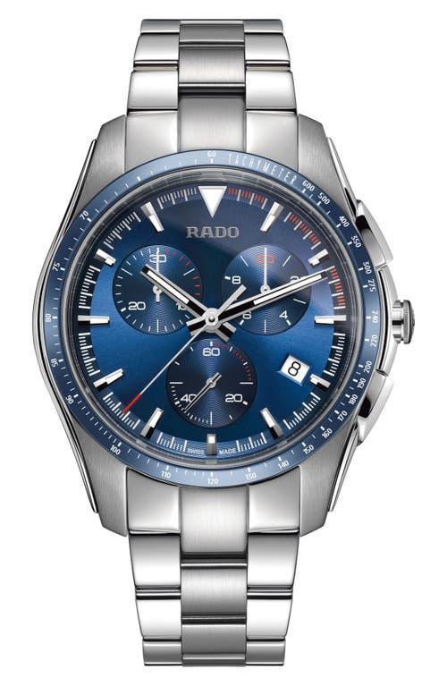 RADO Mens Hyperchrome Chronograph Blue Dial Bracelet Watch Product Image