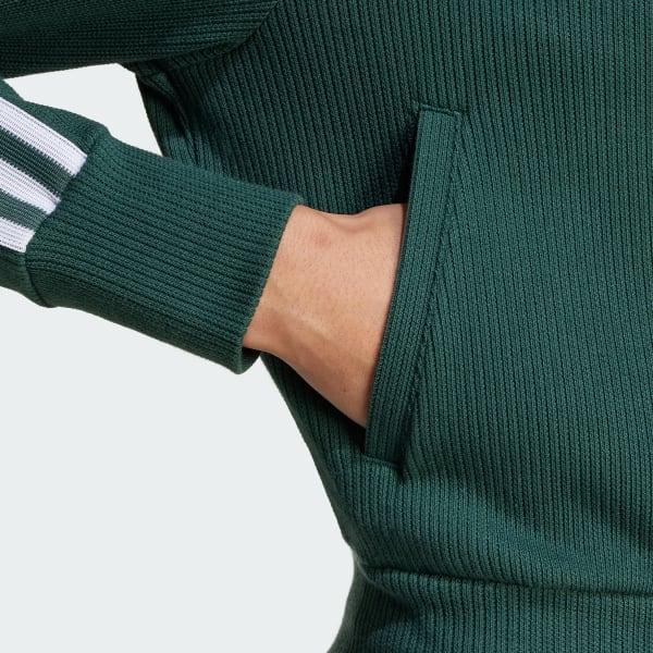 adidas Adicolor Knit Top Mineral Green XS Womens Product Image