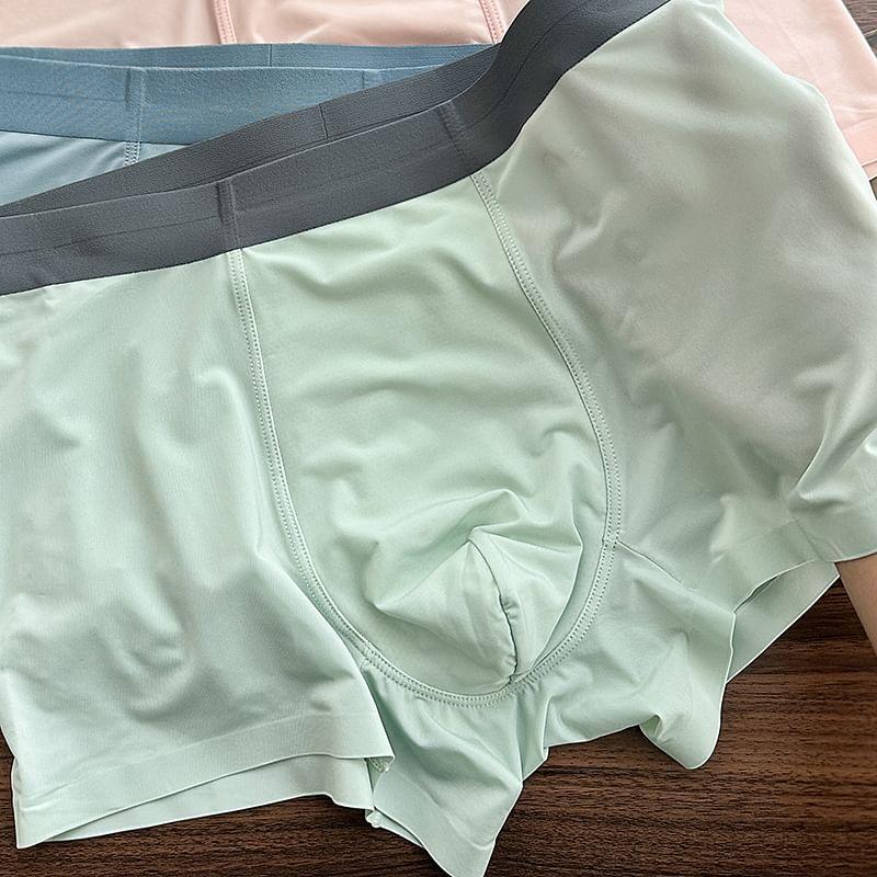 Two Tone Seamless Boxer Briefs / Set Product Image