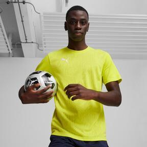 PUMA teamFINAL Men's Soccer Training Jersey in Electric Lime/Silver Product Image
