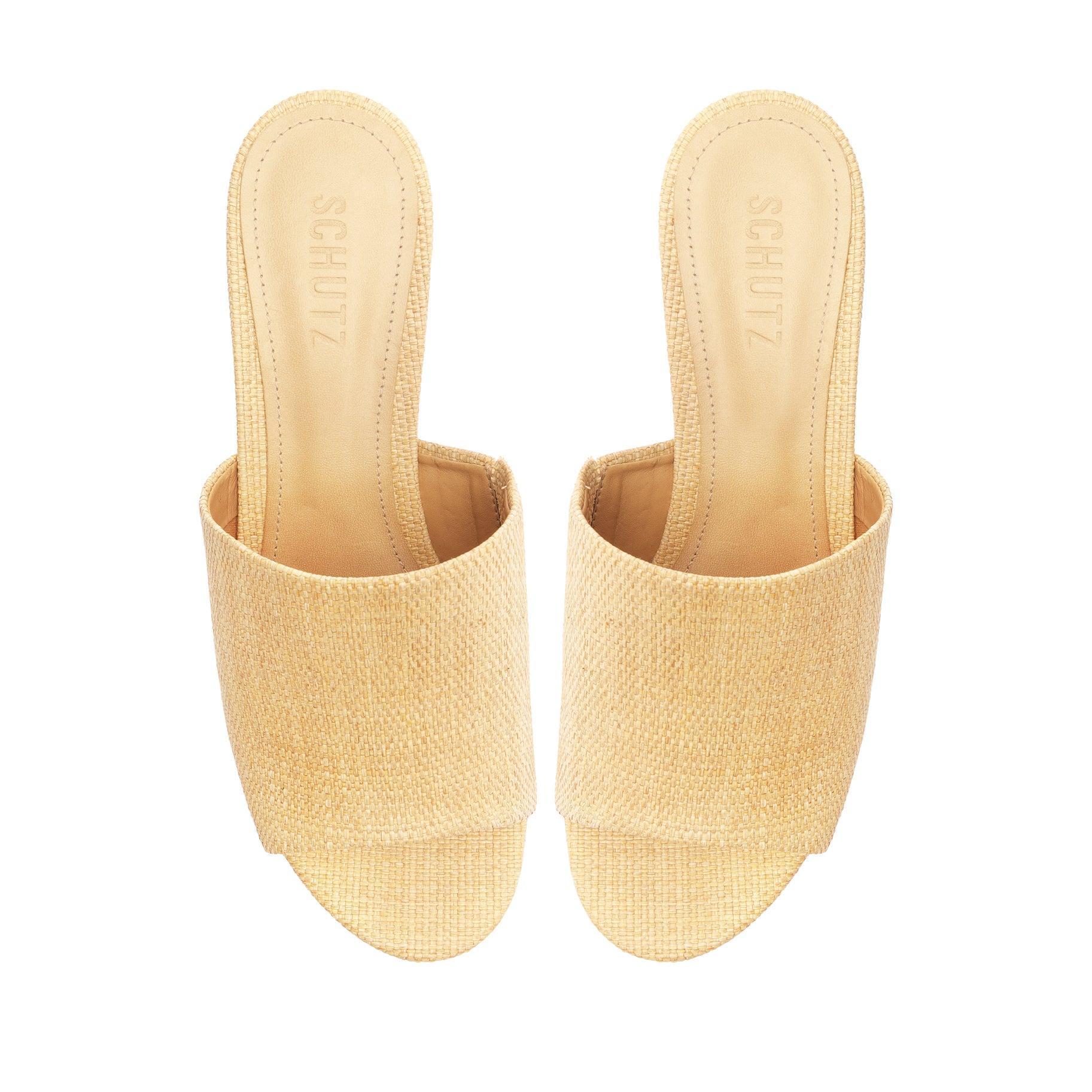 Dalle Cutout Straw Sandal Product Image