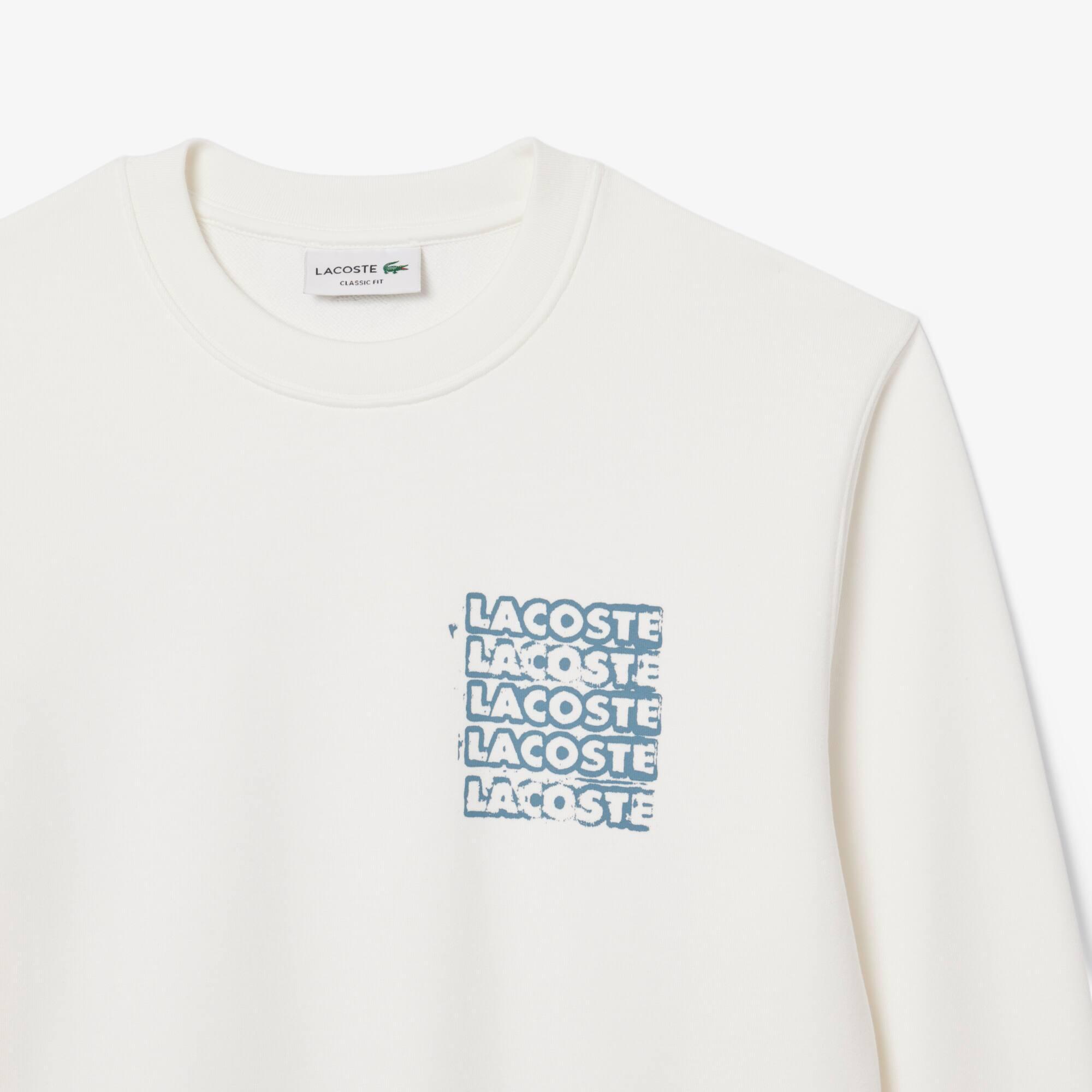 Graphic Print Fleece Sweatshirt Product Image