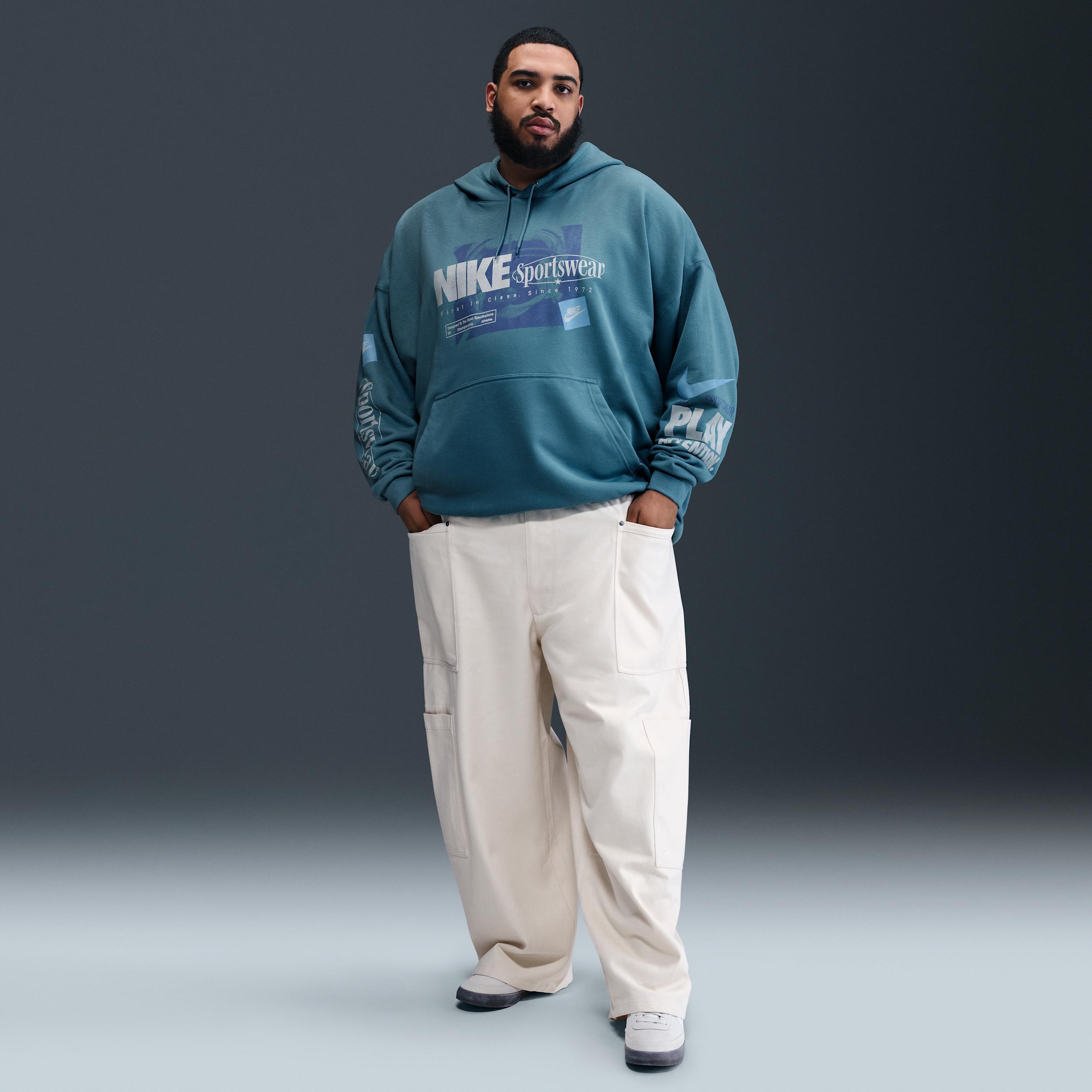 Nike Men's Club Oversized French Terry Pullover Hoodie Product Image