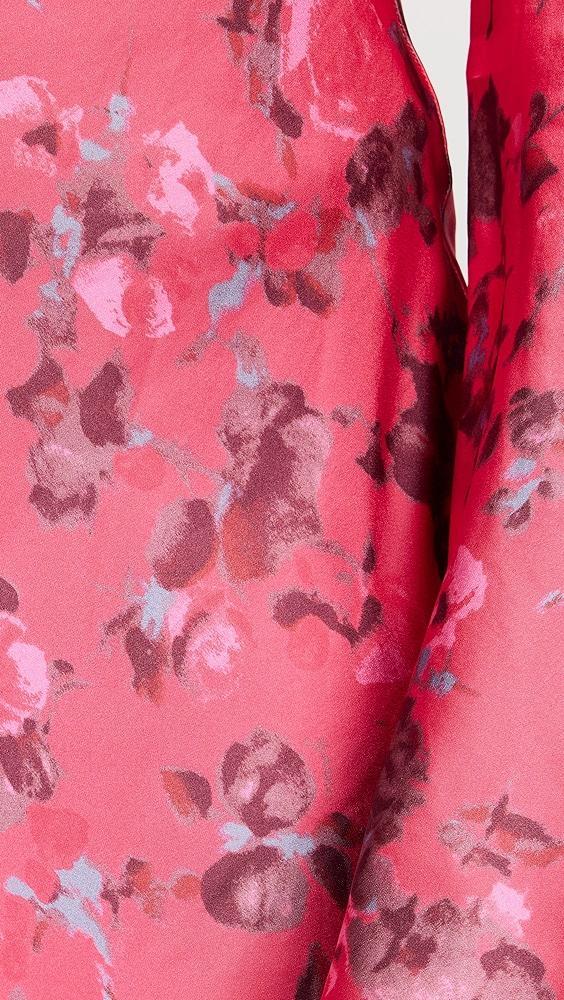 GANNI Printed Satin Mini Dress | Shopbop Product Image