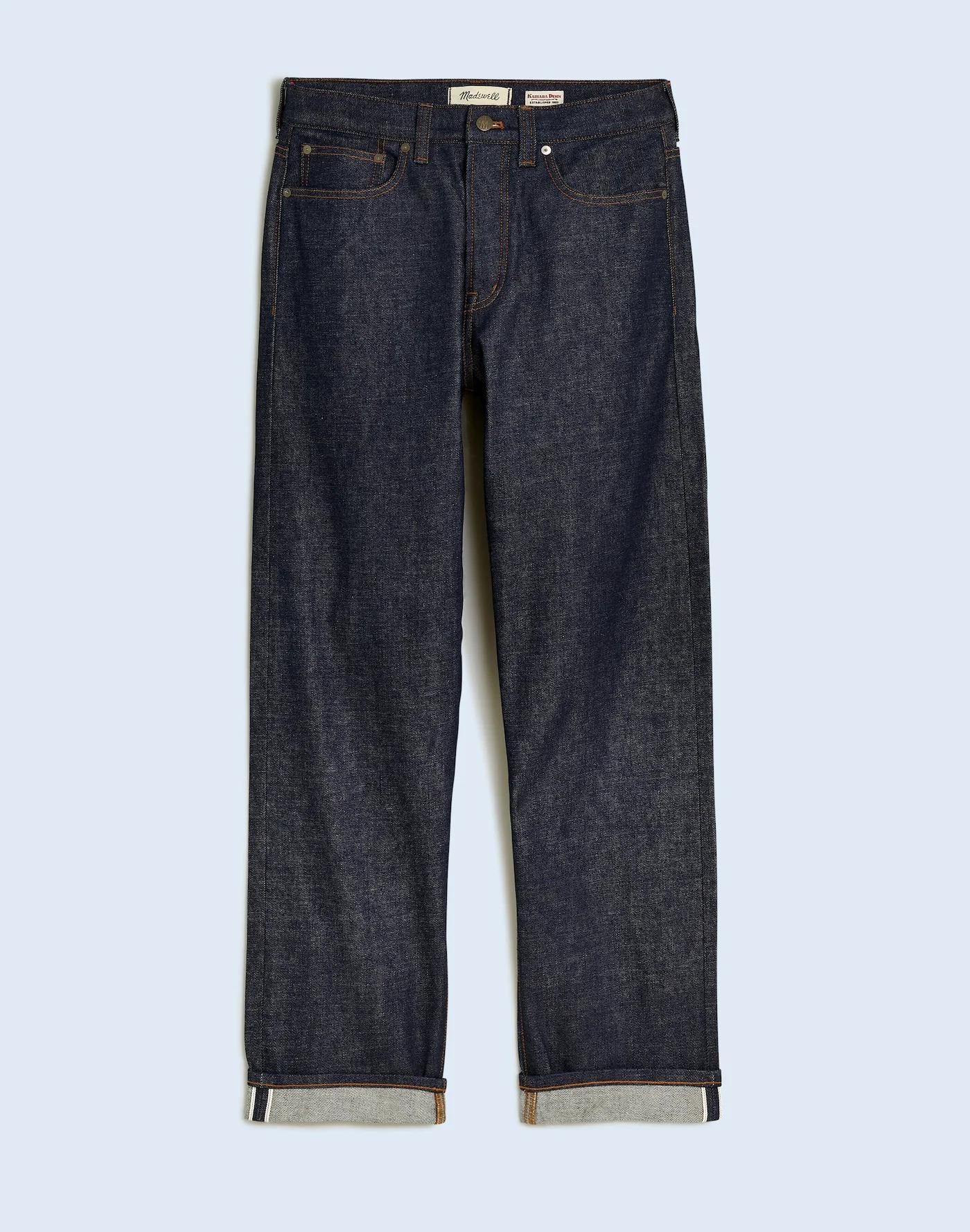 Vintage Relaxed Straight Jeans in Raw Selvedge Product Image