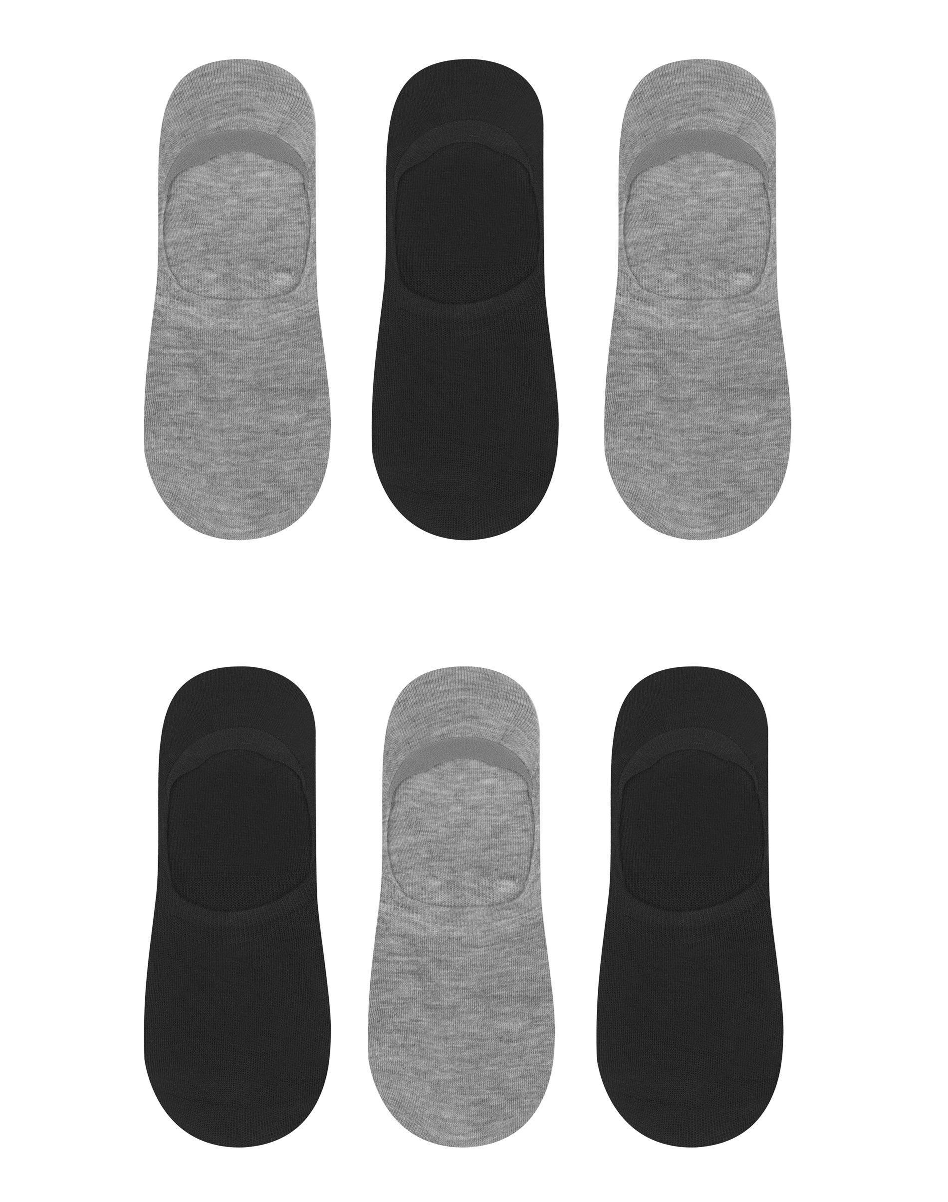 Hanes Womens Performance Invisible Liner Socks, Sneaker Cut, 6-Pairs Black 5-9 Product Image