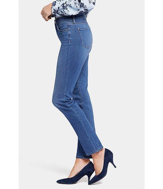 NYDJ Petite Size Sheri Slim Mid Rise Stretch Denim Jeans Product Image