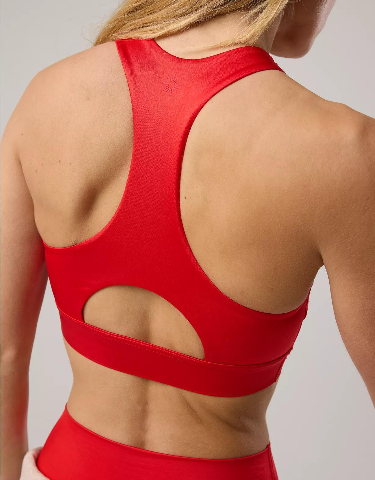 OFFLINE By Aerie Goals Gloss High Neck Sports Bra Product Image