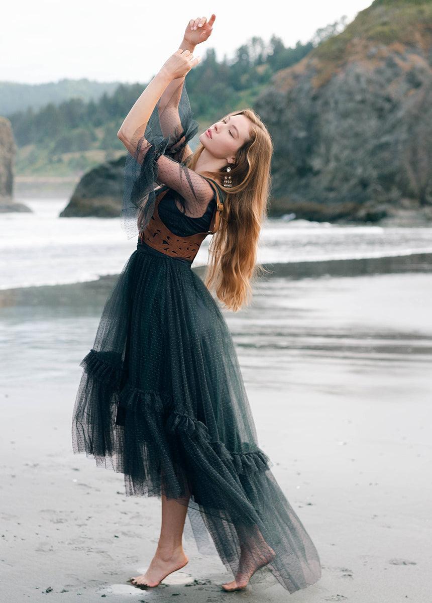 Haisley Impact Dress in Deep Spruce Female Product Image