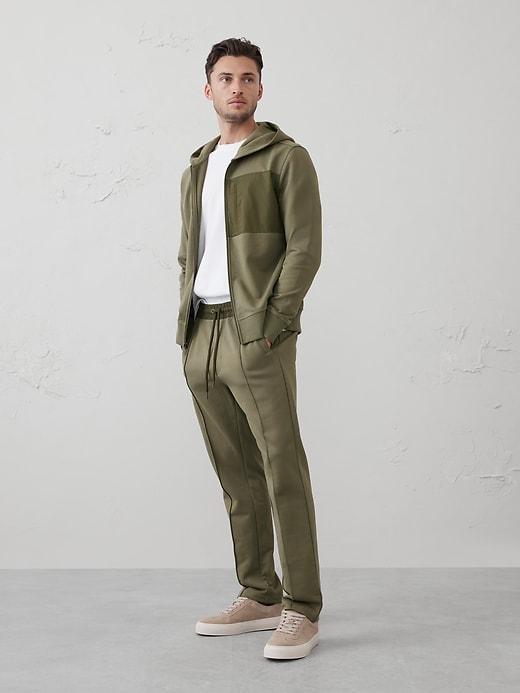 Mixed Media Zip Hoodie Product Image