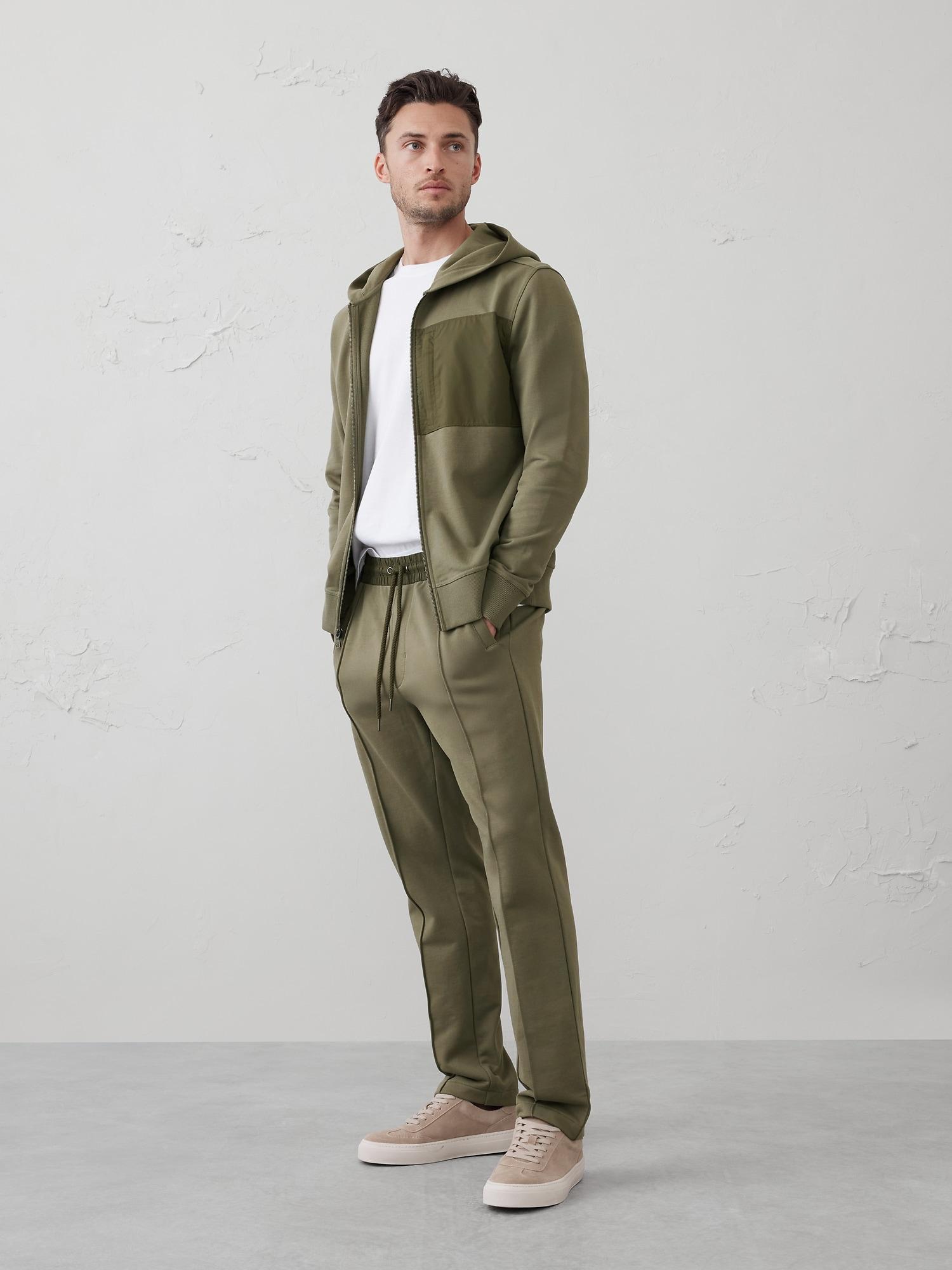 Mixed Media Zip Hoodie Product Image
