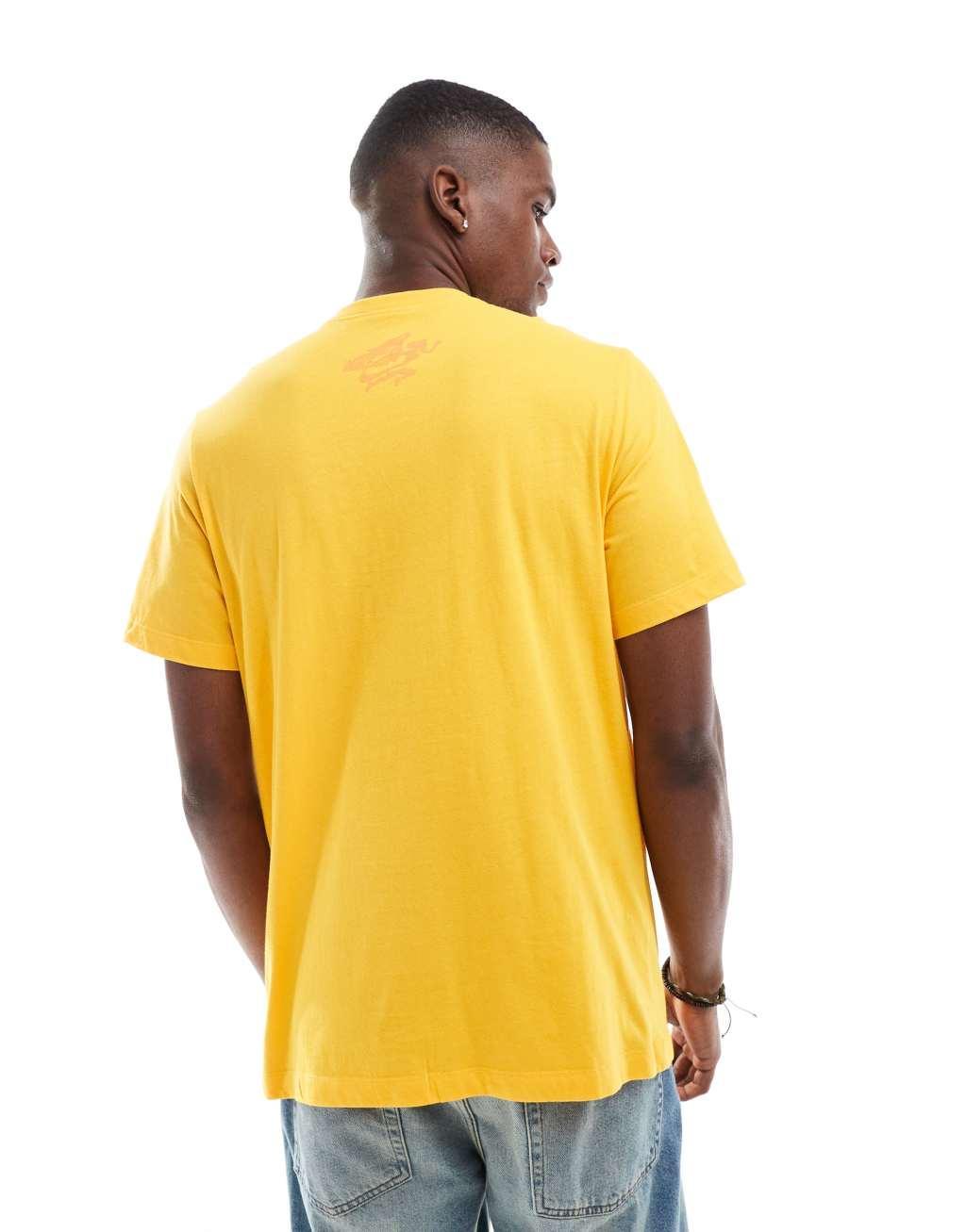 Nike Club Goddess graphic T-shirt in yellow Product Image
