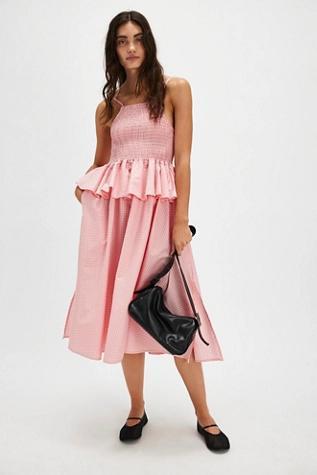 Et Tigre Una Gingham Midi Dress Product Image