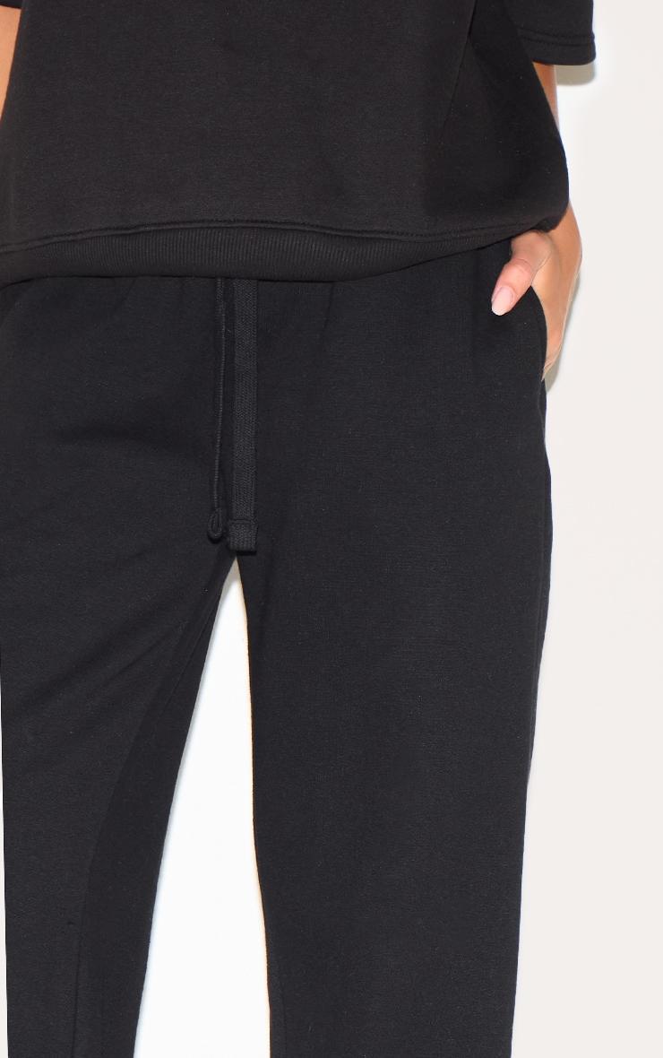 Black Wide Leg Oversized Sweatpants Product Image