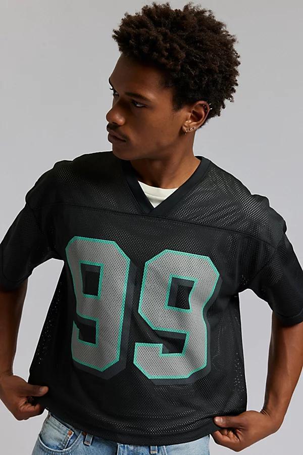 Urban Outfitters Mesh Football Jersey V-Neck Tee Mens at Urban Outfitters Product Image