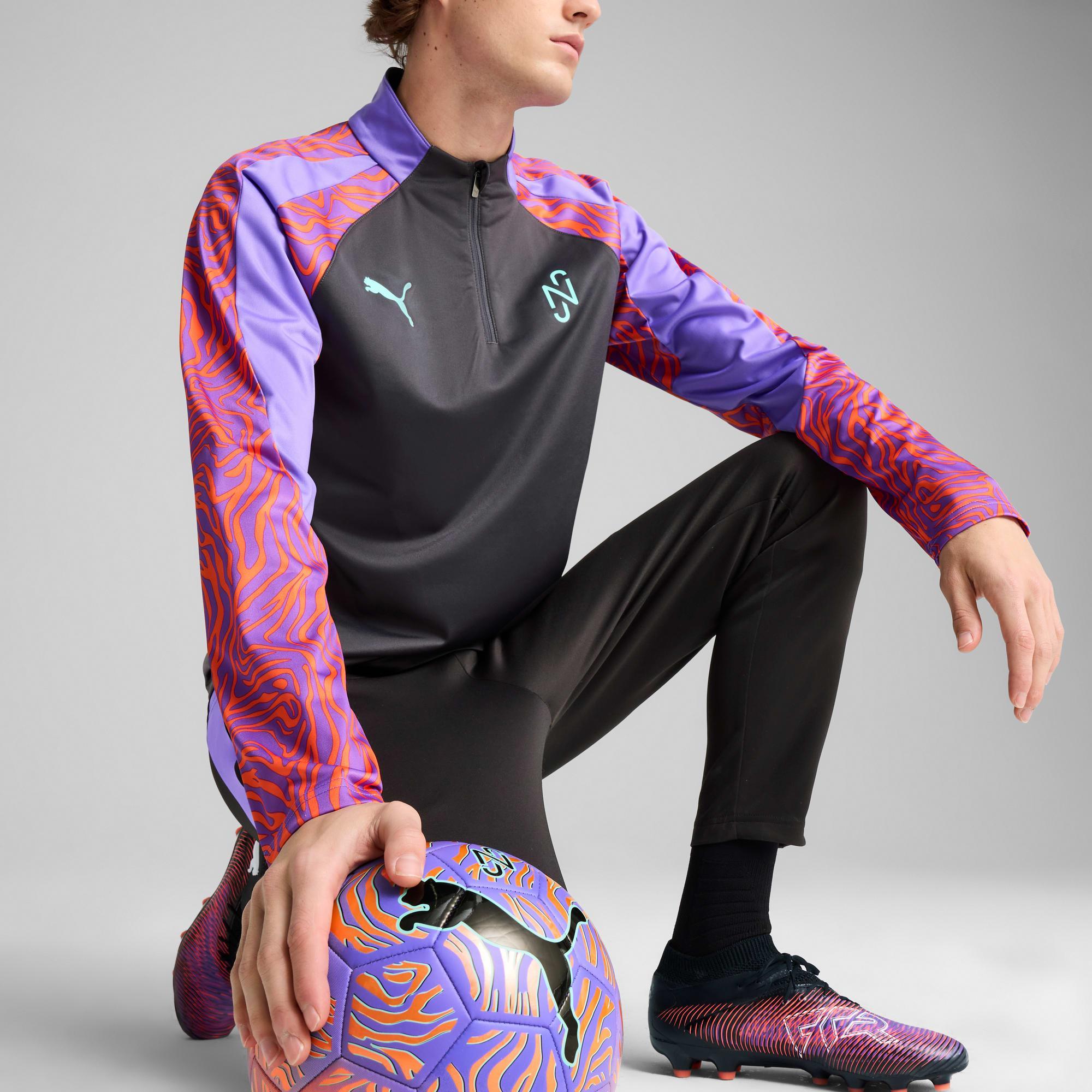 PUMA x NEYMAR Creativity Men's Quarter-Zip Soccer Top in Grey Product Image