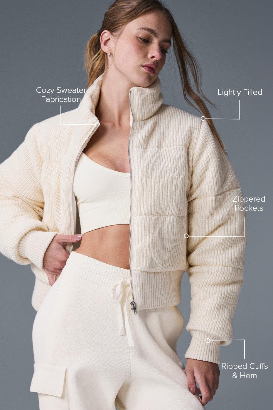 Darling Sweater Puffer - Ivory Product Image