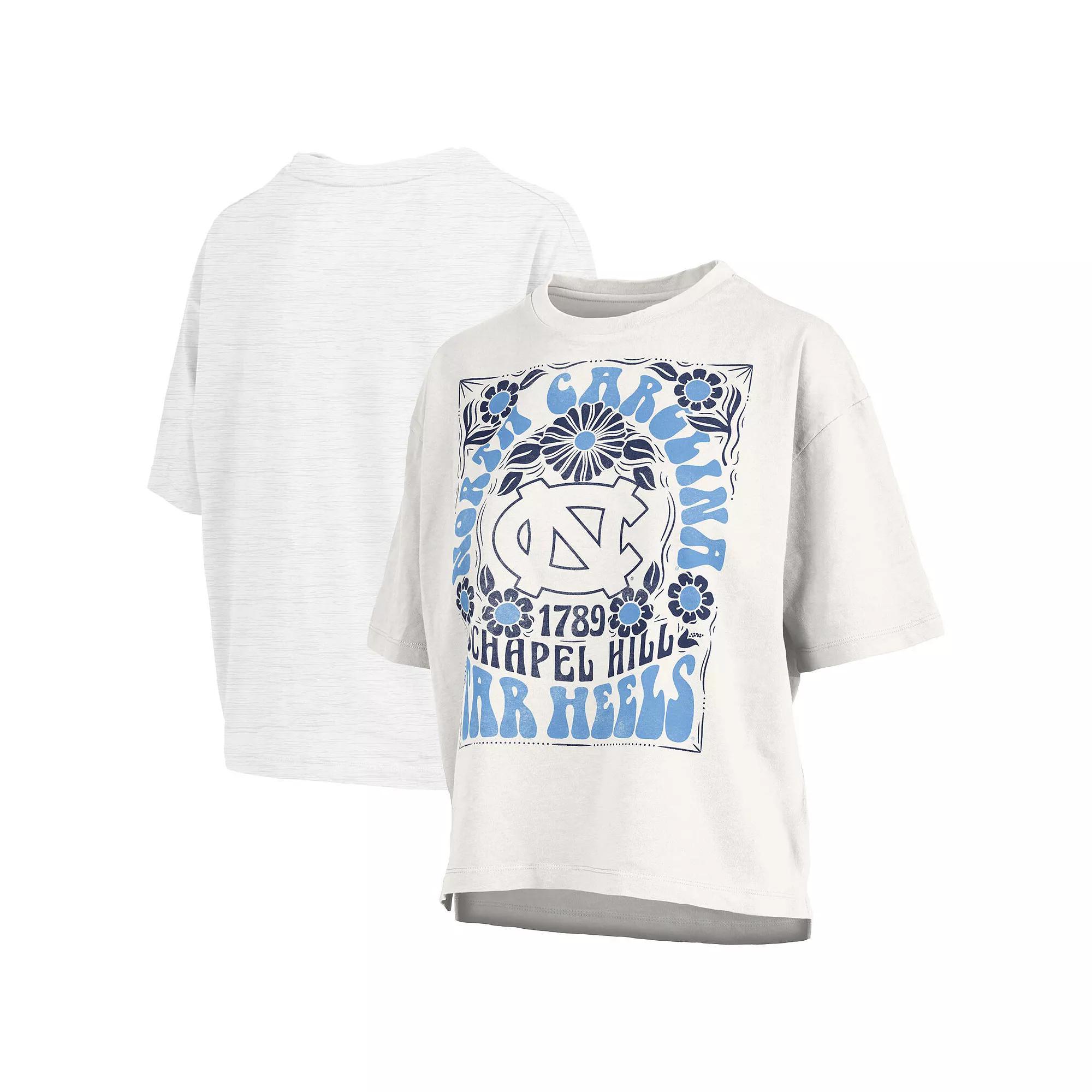 Women's Pressbox White North Carolina Tar Heels Harmony Oversized T-Shirt, Size: Medium Product Image