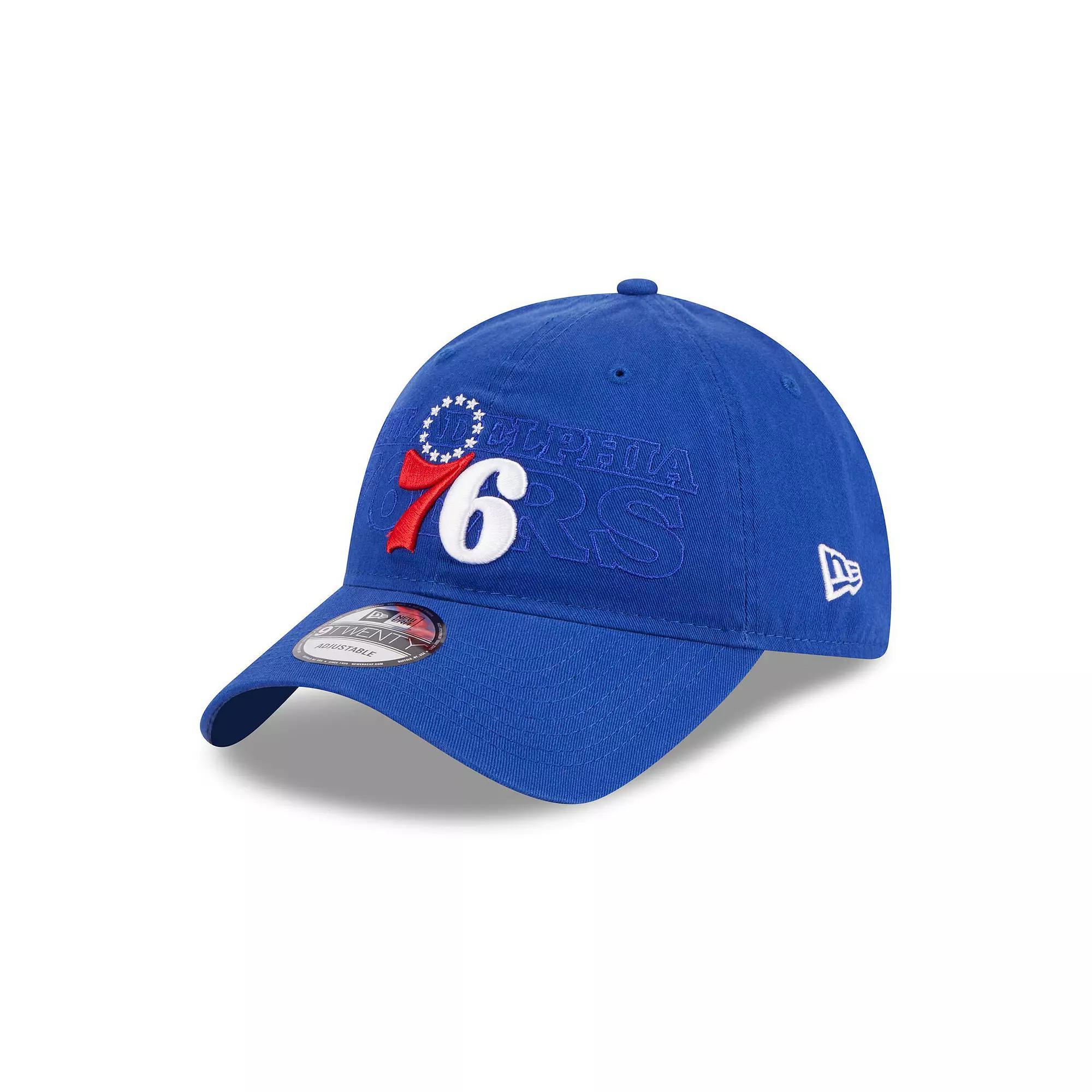 Men's New Era  Royal Philadelphia 76ers 2023 NBA Draft 9TWENTY Adjustable Hat, 76r Blue Product Image