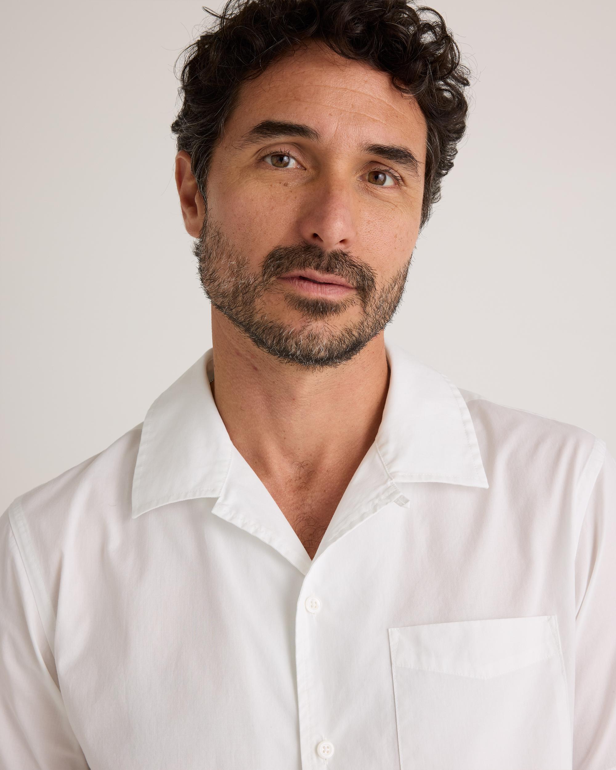 Quince | Men's Stretch Poplin Camp Shirt Size XL, Organic Cotton Product Image