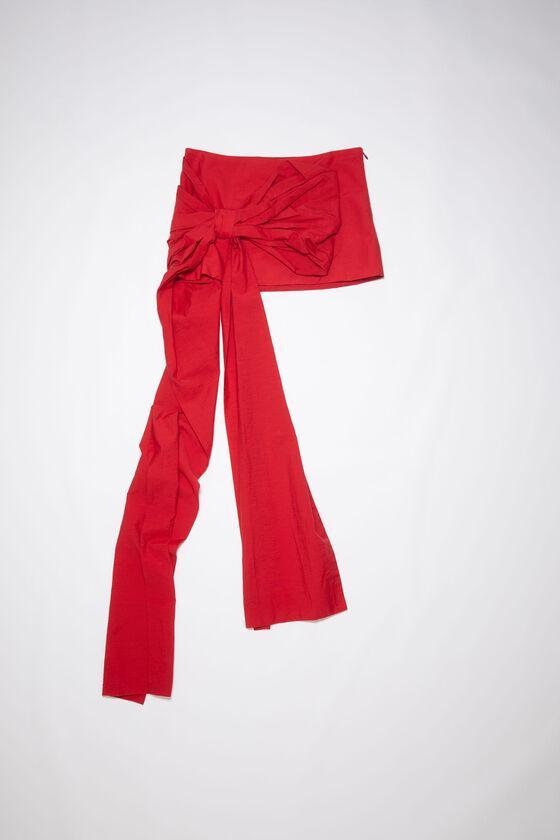 Satin bow mini skirt Product Image