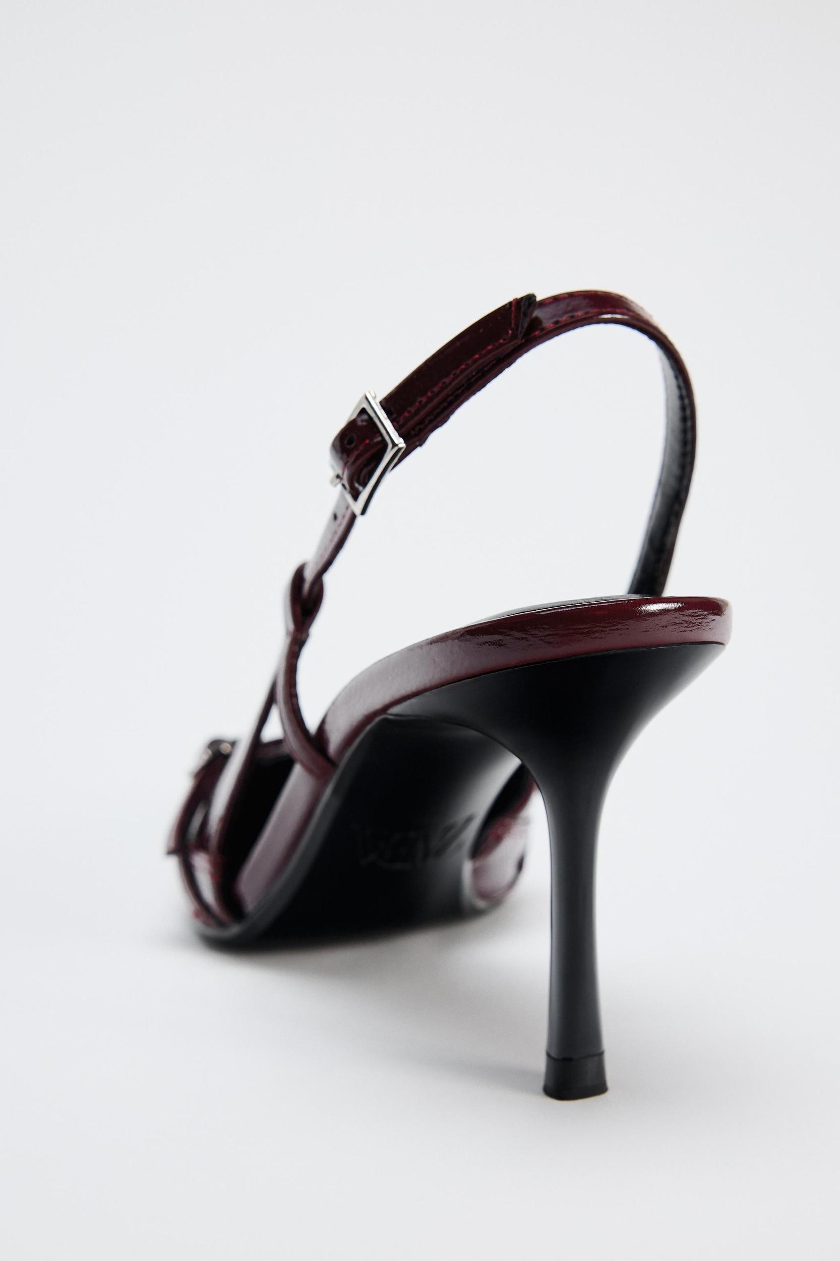 BUCKLED STRAP HEELED SHOES Product Image