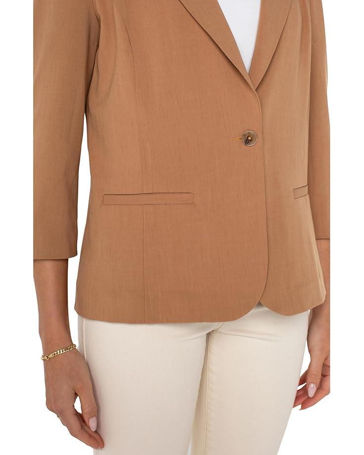 Fitted Blazer Soft Touch Twill Product Image