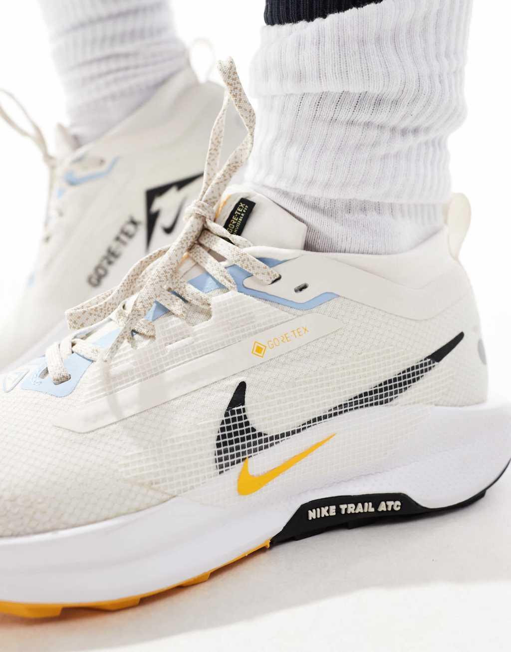 Nike Running Pegasus Trail 5 GORE-TEX sneakers in off white and multi Product Image