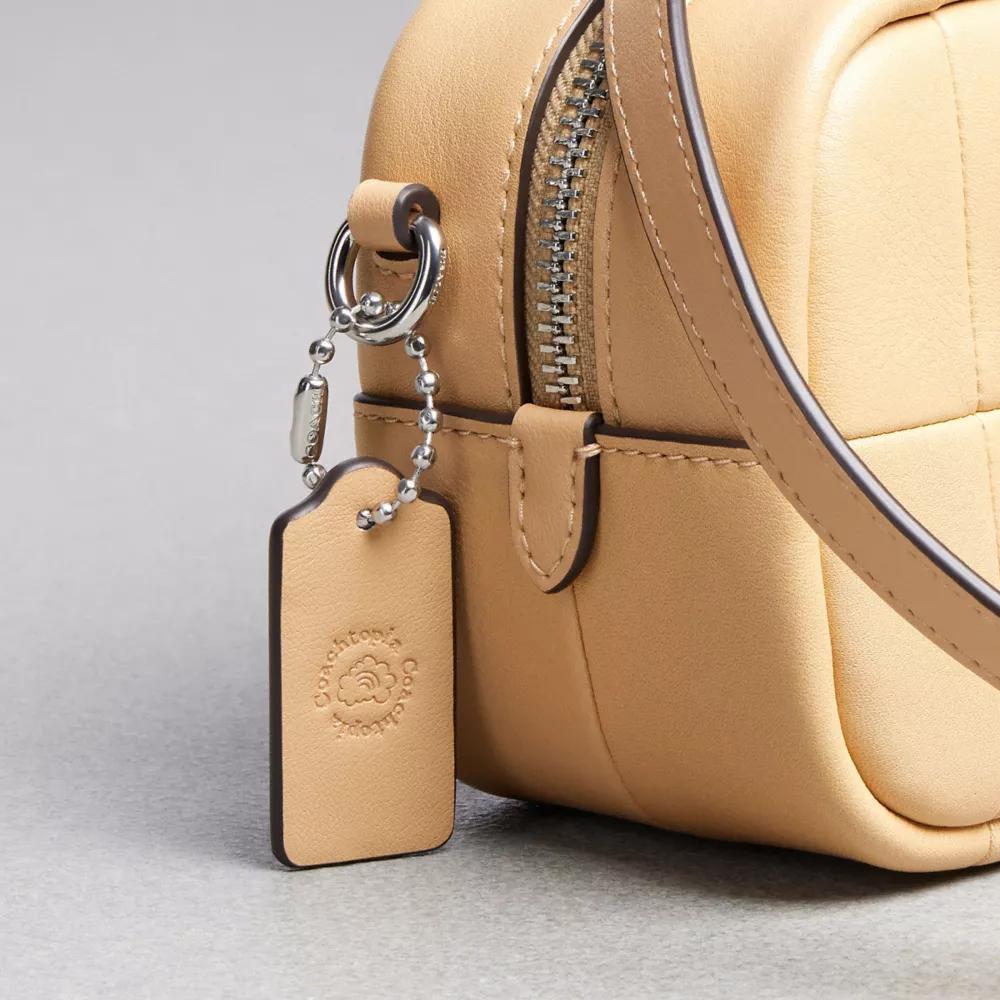 Alter/Ego Mini Satchel Bag In Checkerboard Upcrafted Leather With Crossbody Strap Product Image