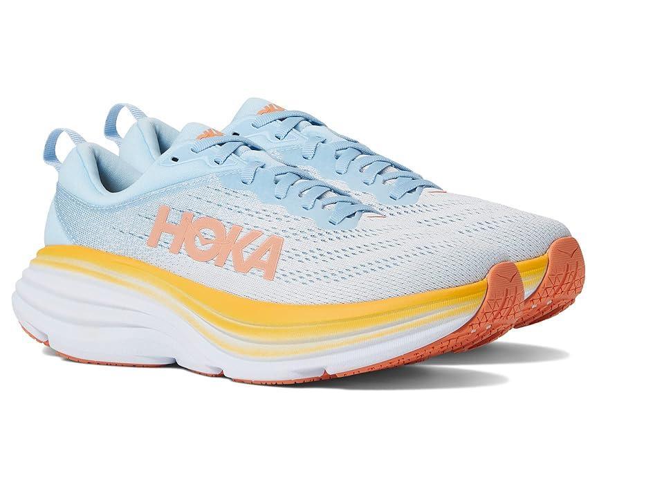 Hoka Women's Bondi 8 White) Women's Shoes Product Image
