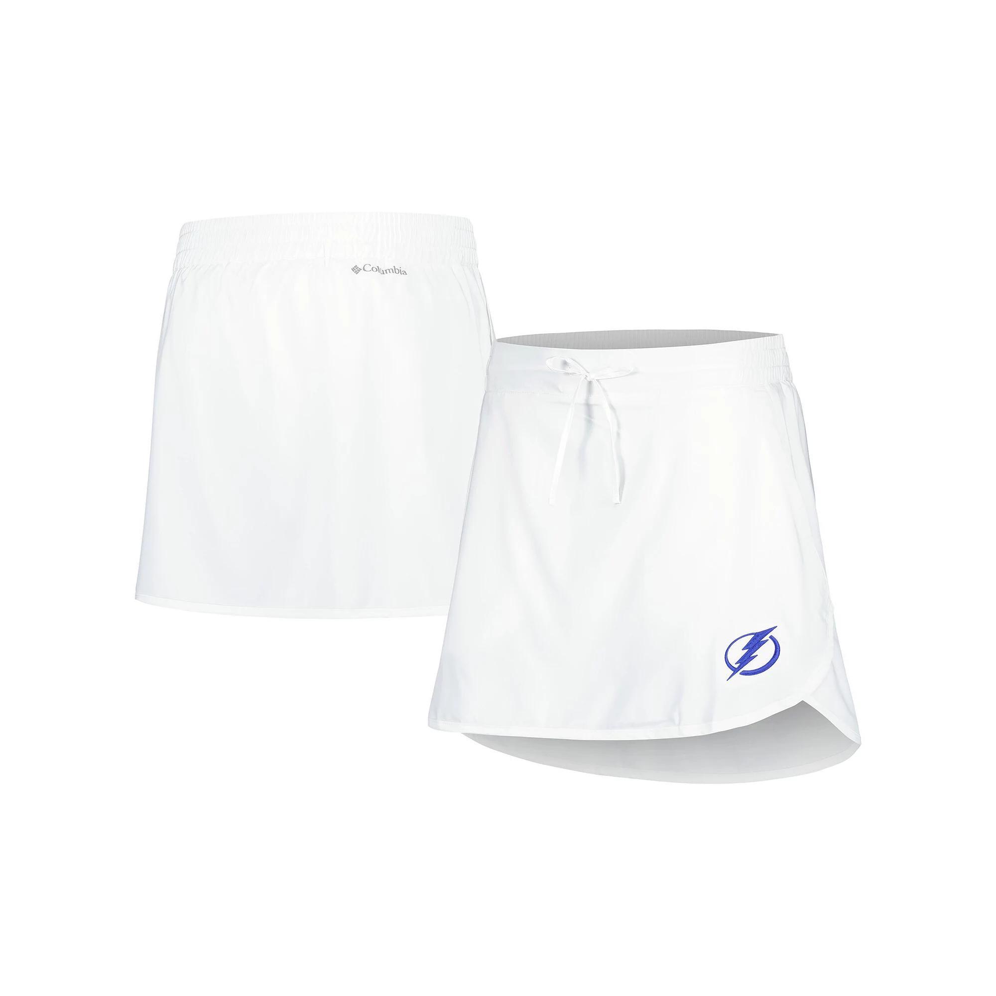 Womens Columbia White Tampa Bay Lightning Lakewood Pines Omni-Wick Skort Product Image