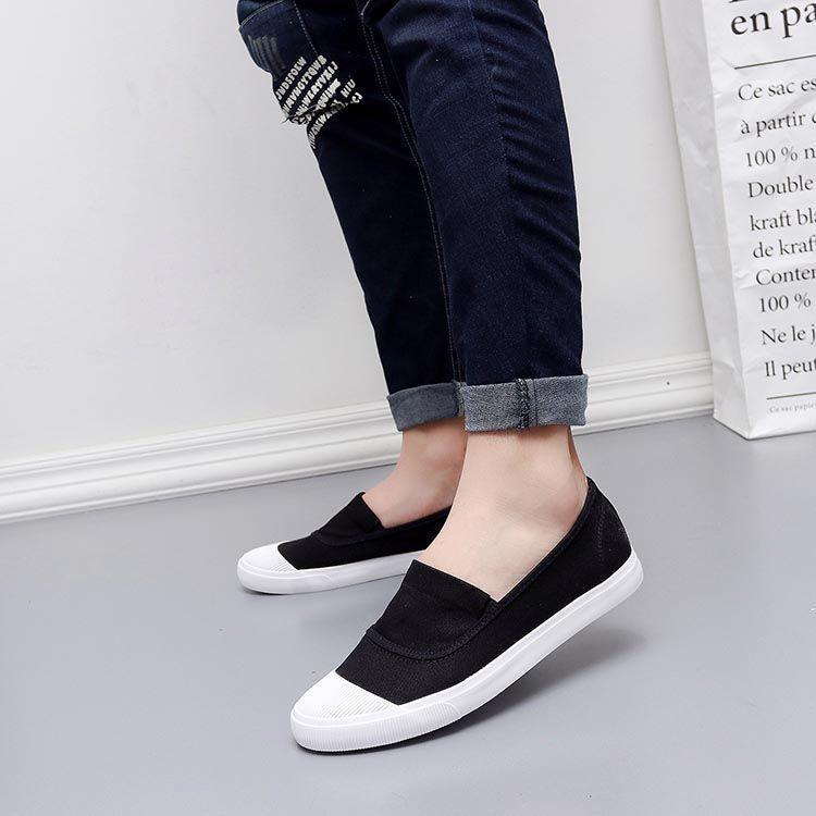 Canvas Panel Slip-On Sneakers Product Image