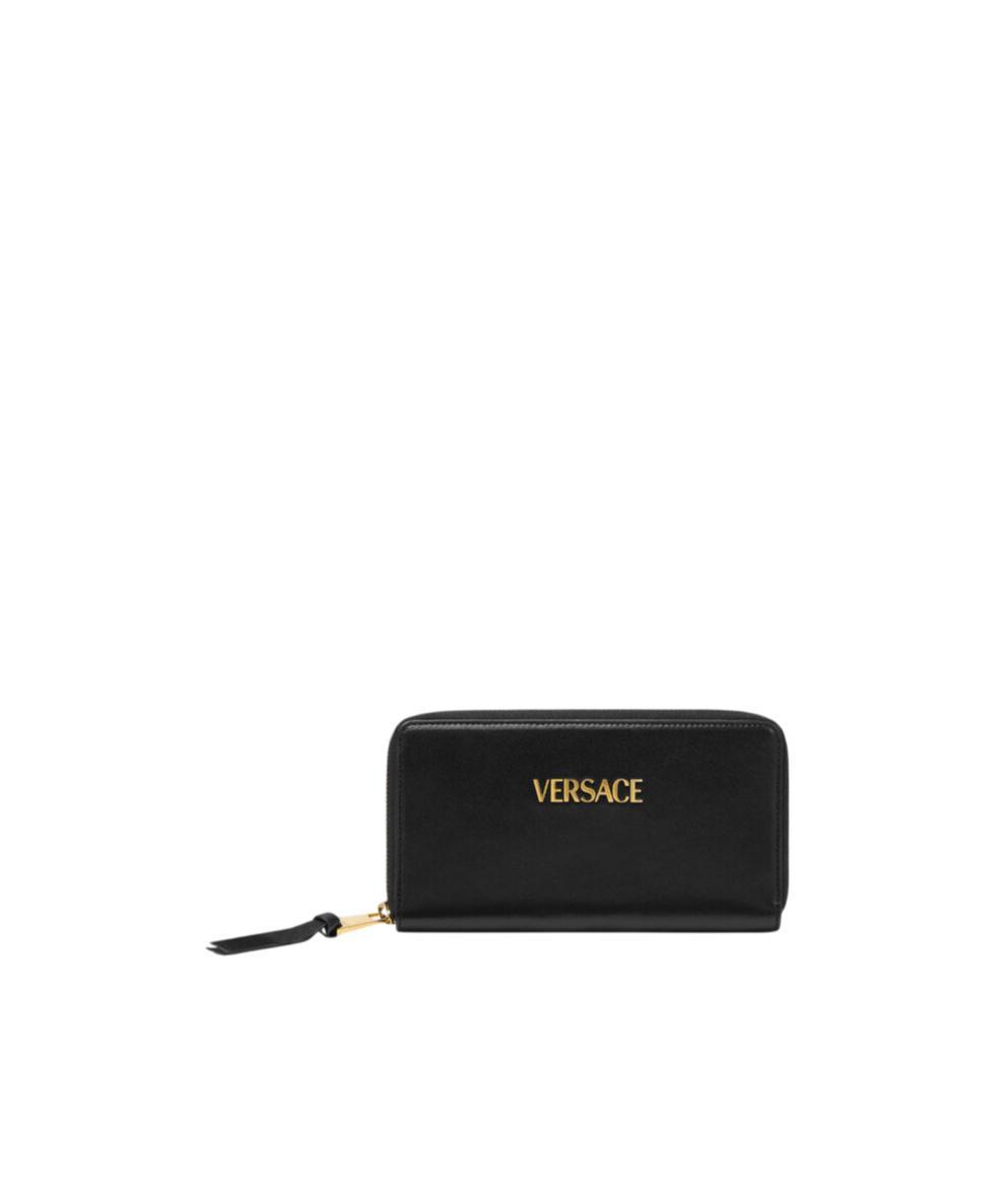 VERSACE Logo-lettering Wallet In Black Product Image